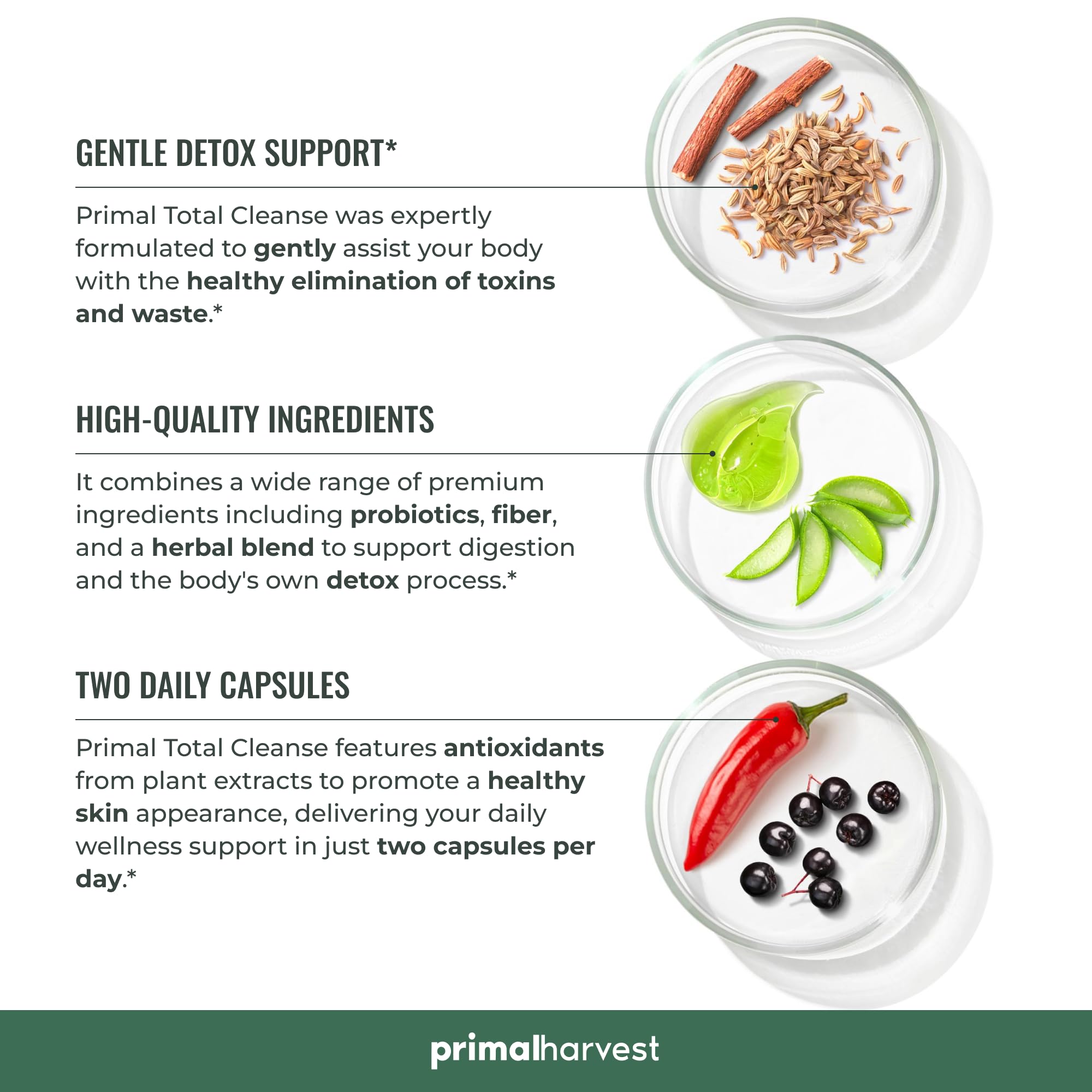 Foto 5 pulgar | Limpieza Desintoxicante Para Todo El Cuerpo Primal Harvest Primal Total Cleanse - Venta Internacional.