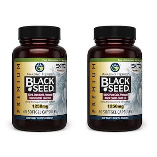 Foto 1 | Suplemento Amazing Herbs, Cápsulas De Aceite De Semilla Negra, 1250 Mg X60 - Venta Internacional.