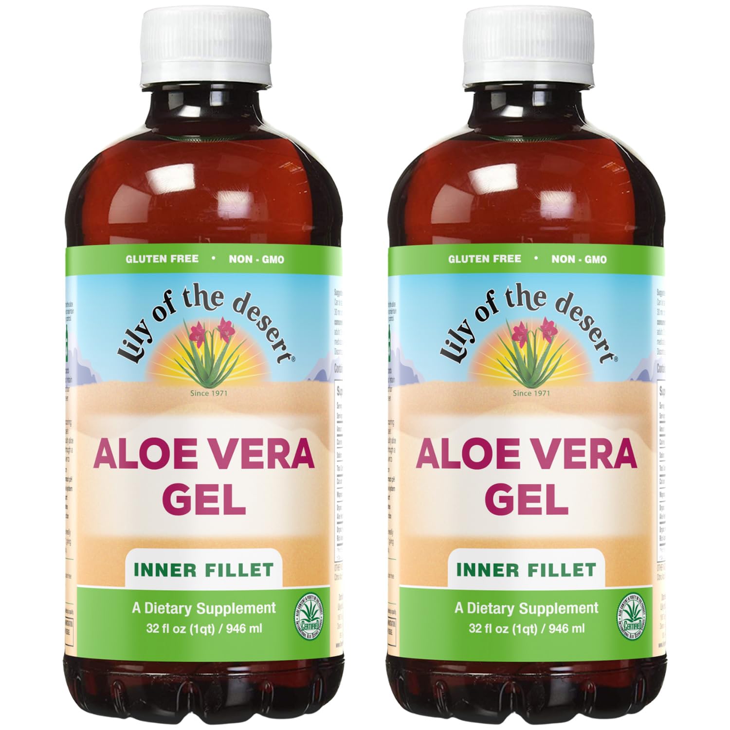 Foto 2 pulgar | Bebida Complementaria En Gel De Aloe Vera Con Forma De Lirio Del Desierto, 946 Ml (x2) - Venta Internacional.