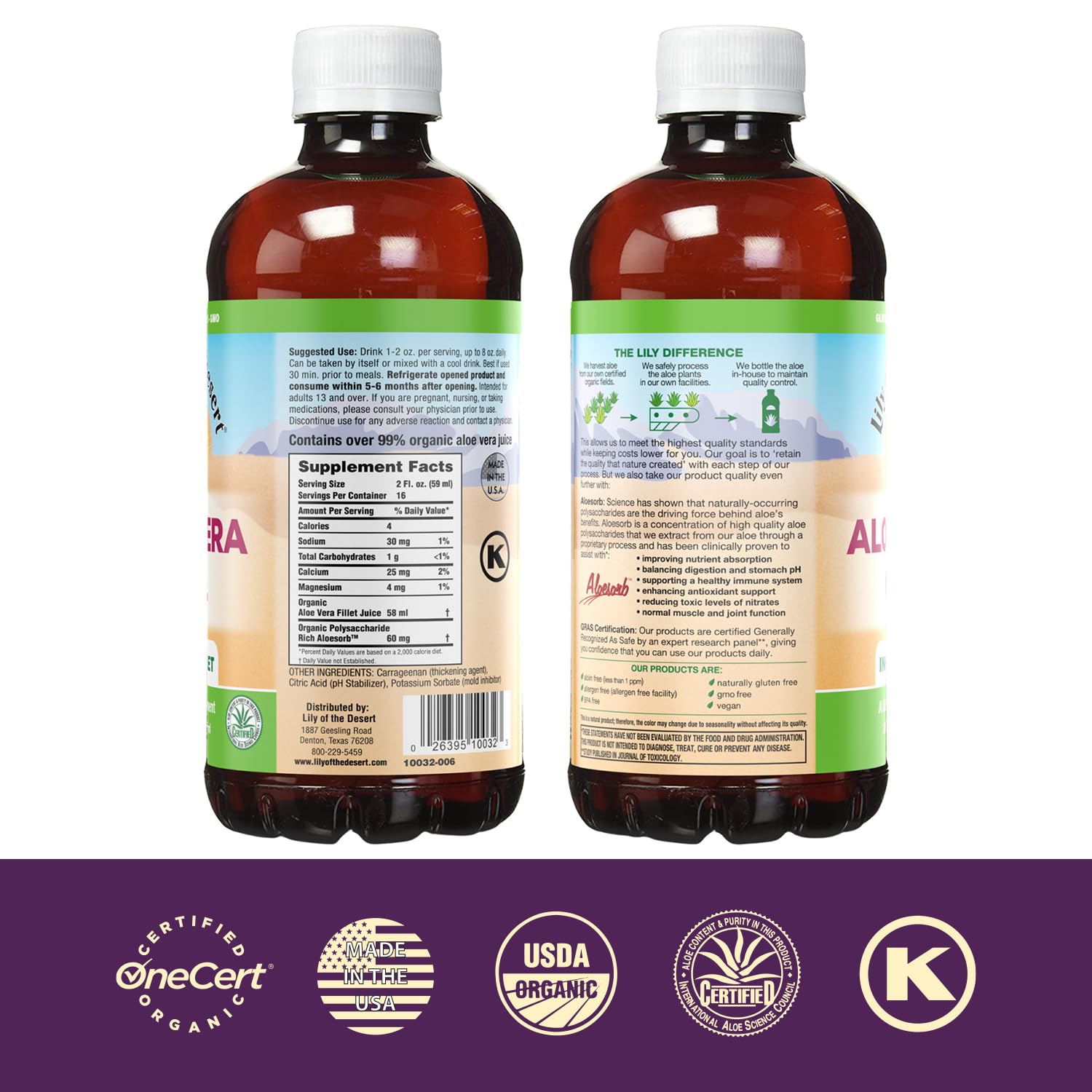 Foto 3 pulgar | Bebida Complementaria En Gel De Aloe Vera Con Forma De Lirio Del Desierto, 946 Ml (x2) - Venta Internacional.