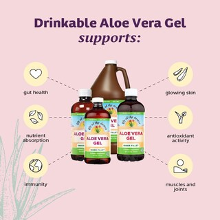 Foto 3 | Bebida Complementaria En Gel De Aloe Vera Con Forma De Lirio Del Desierto, 946 Ml (x2) - Venta Internacional.