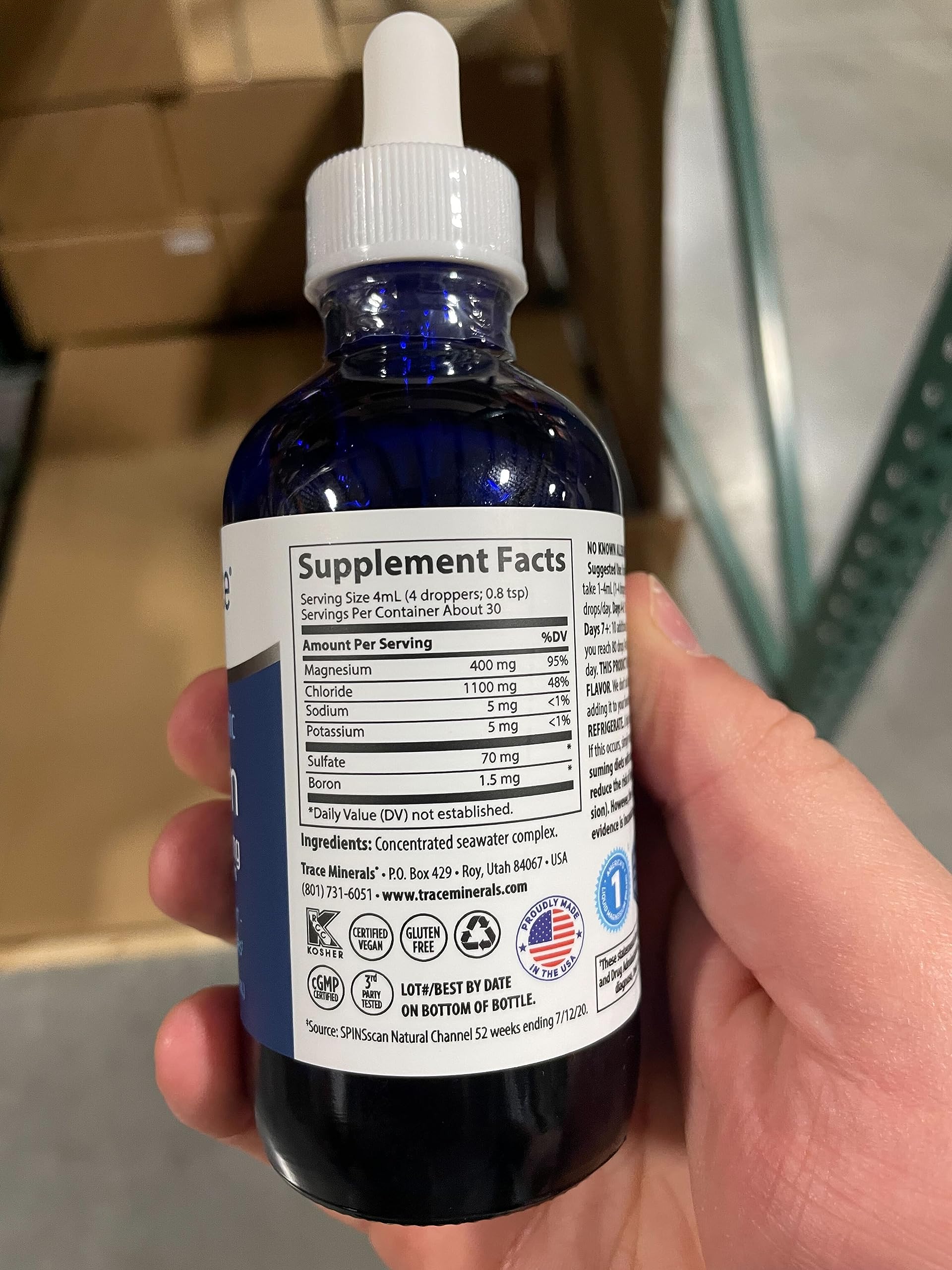 Foto 8 pulgar | Suplemento De Oligoelementos, Magnesio Iónico Líquido, 400 Mg - Venta Internacional.