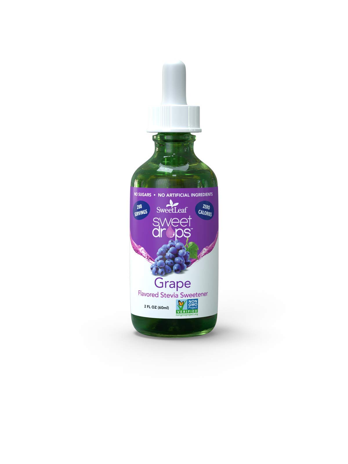 Sweetleaf Sweet Drops, Edulcorante Líquido Con Stevia, Uva, 60 Ml - Venta Internacional.