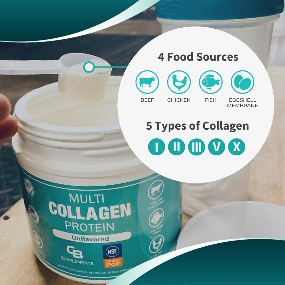 Foto 5 pulgar | Suplementos De Proteína De Colágeno En Polvo Cb Certificados Por La Nsf, 58 Serv - Venta Internacional.
