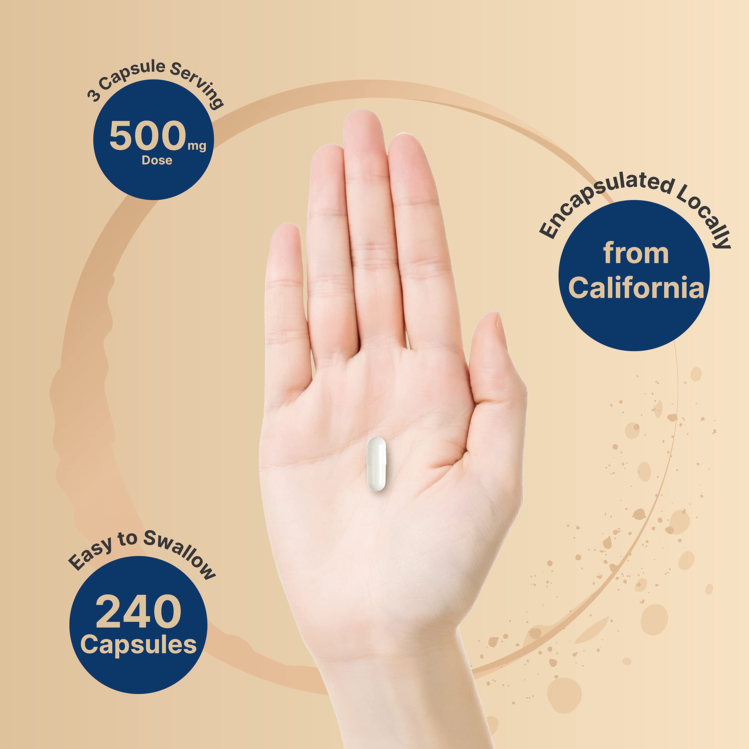Foto 5 pulgar | Suplemento De Citrato De Magnesio Naturebell 500 Mg 240 Cápsulas - Venta Internacional.