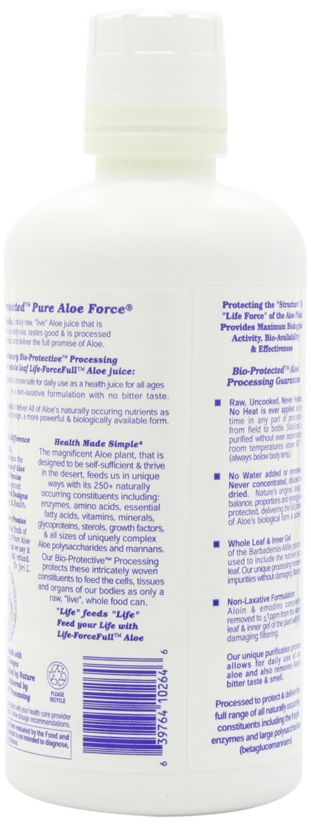 Foto 6 pulgar | Suplemento Dietético Herbal Answers Aloe Force Aloe Vera 946ml - Venta Internacional.