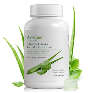 Foto 1 | Suplemento Aloecure, Cápsulas Orgánicas De Aloe Vera, 60 X 130 000 Ml - Venta Internacional.