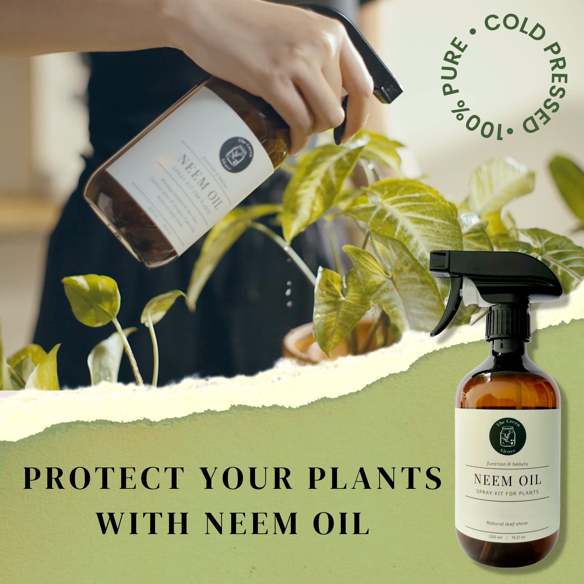 Foto 4 pulgar | Kit De Aerosol De Aceite De Neem The Green Alcove, 5 X 100 Ml, Prensado En Frío - Venta Internacional.