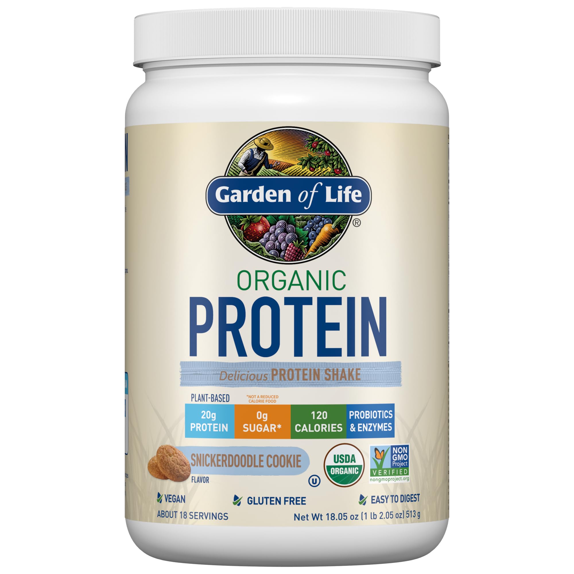 Foto 1 | Galleta Snickerdoodle Con Proteína En Polvo Garden Of Life, 20 G - Venta Internacional.