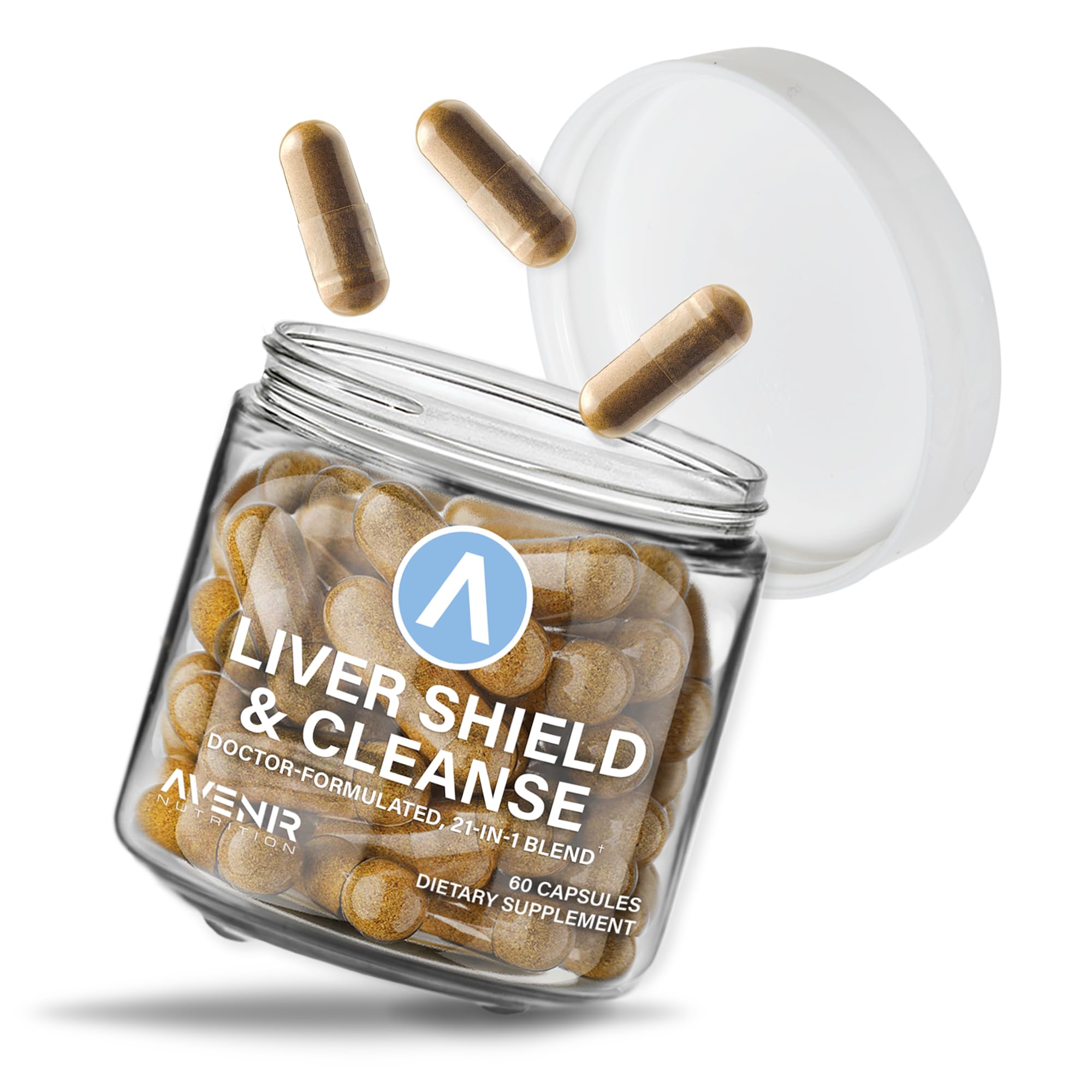 Suplemento Hepático Avenir Nutrition Liver Shield 60 Cápsulas - Venta Internacional.