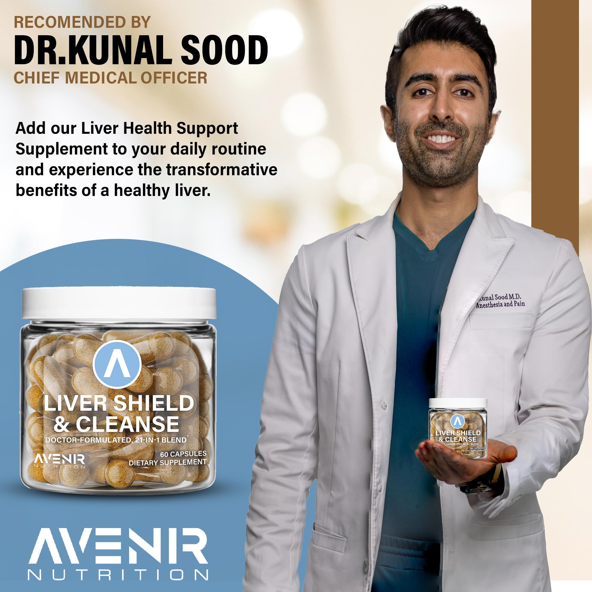 Foto 4 pulgar | Suplemento Hepático Avenir Nutrition Liver Shield 60 Cápsulas - Venta Internacional.