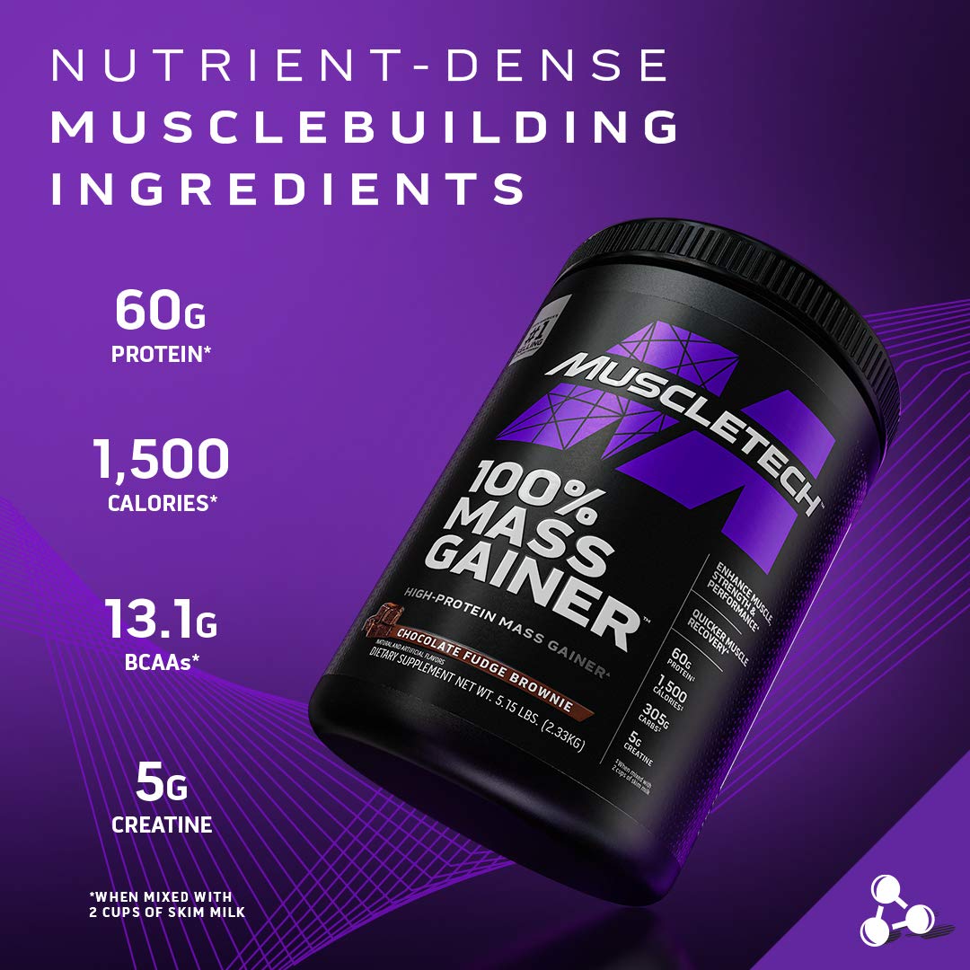 Foto 3 pulgar | Proteína En Polvo Mass Gainer Muscletech 100% Mass Gainer, 2,34 Kg - Venta Internacional.