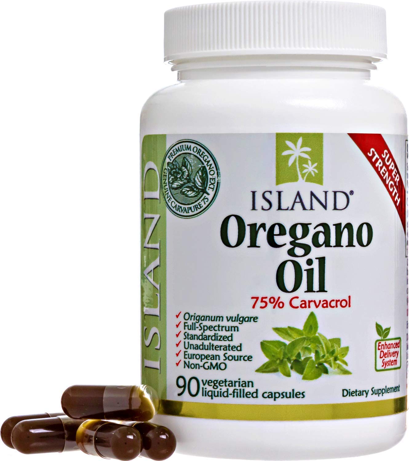 Foto 2 pulgar | Cápsulas De Aceite De Orégano Supplement Island Nutrition, 90 Unidades - Venta Internacional.