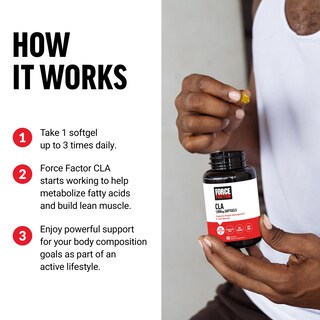 Foto 4 | Suplementos De Ácido Linoleico Conjugado Force Factor Cla 3000 Mg - Venta Internacional.