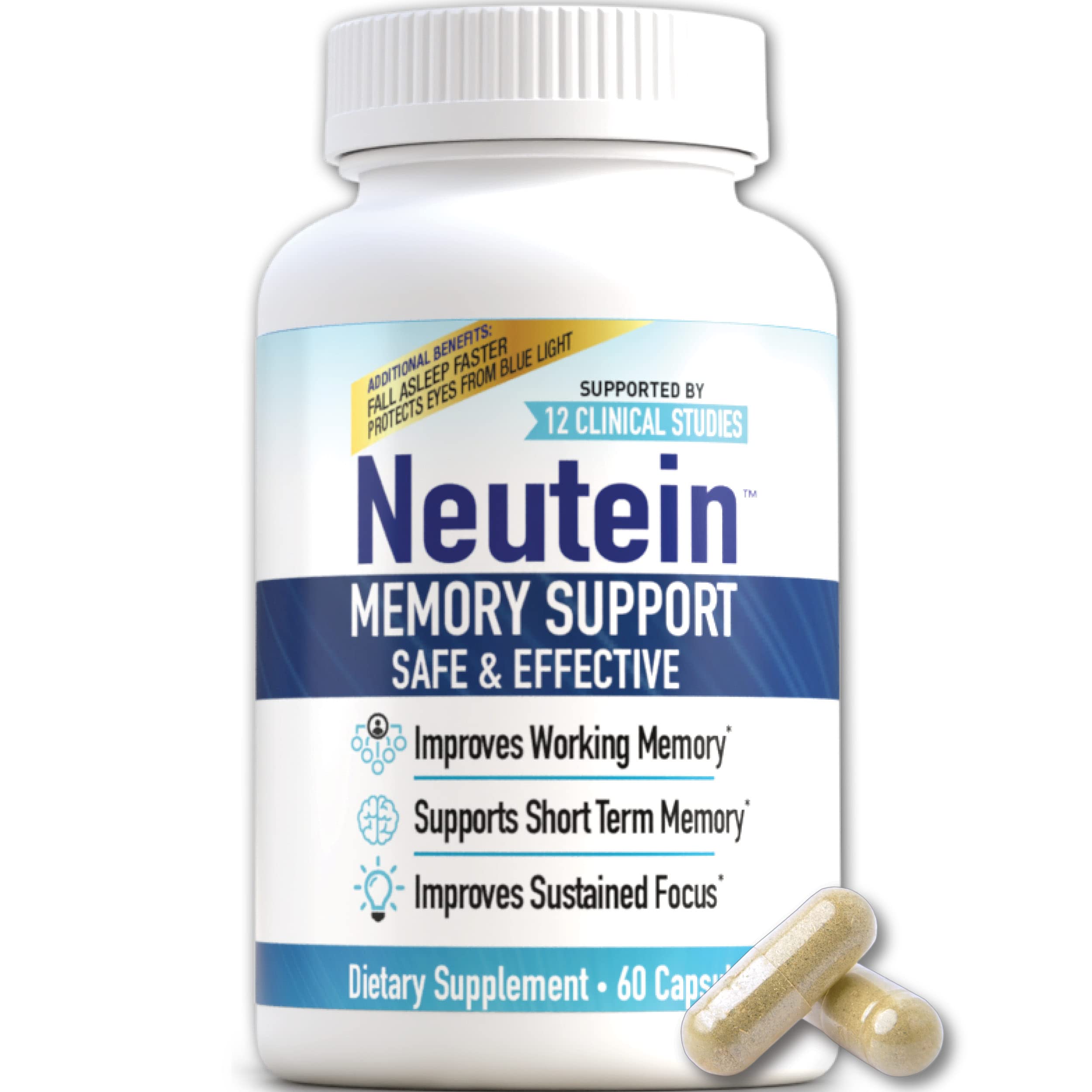 Foto 1 | Suplemento De Neuteína, Estimulador Natural De La Memoria, Salud Cerebral, 60 Ca - Venta Internacional.
