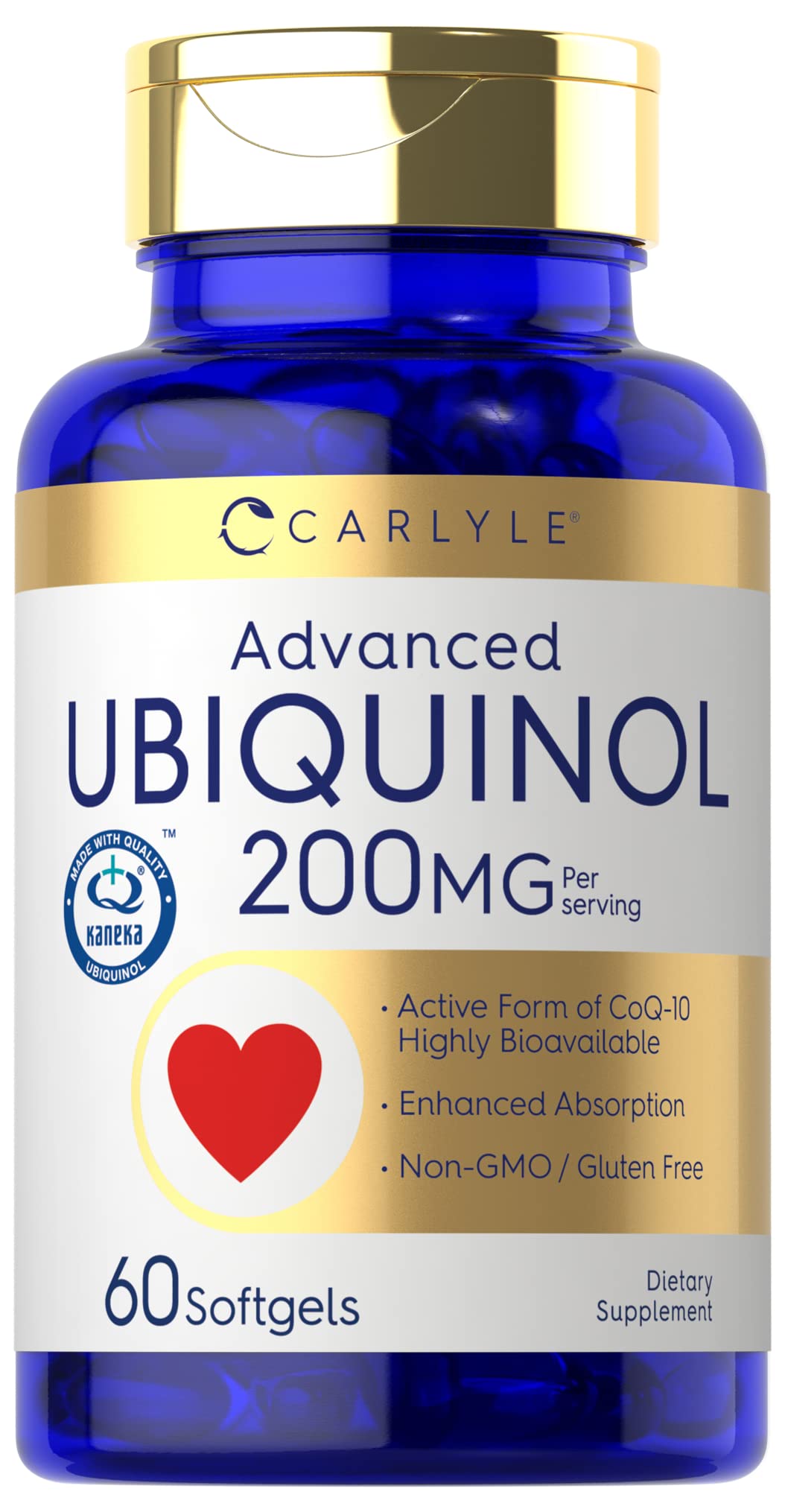 Suplemento Carlyle Ubiquinol 200 Mg 60 Cápsulas Blandas De Coq10 - Venta Internacional.