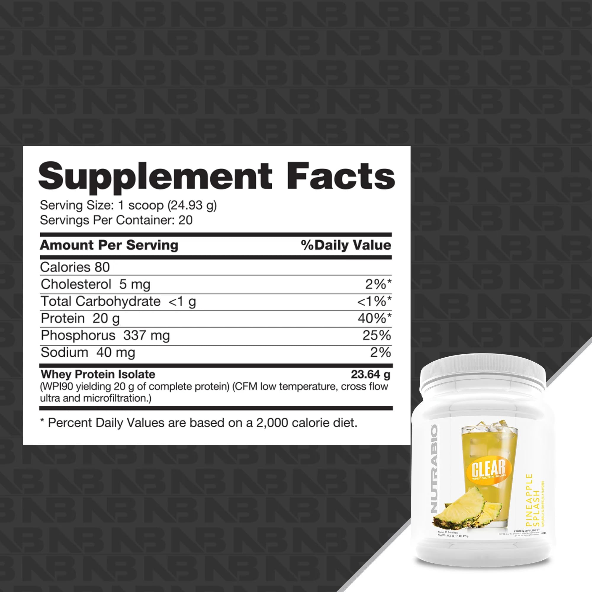 Foto 3 pulgar | Proteína De Suero Aislada Transparente Nutrabio Rapid Recovery 20 G - Venta Internacional.