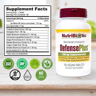 Foto 5 | Suplemento Nutribiotic Defenseplus 90 Tabletas Para Apoyar El Sistema Inmunológico - Venta Internacional.