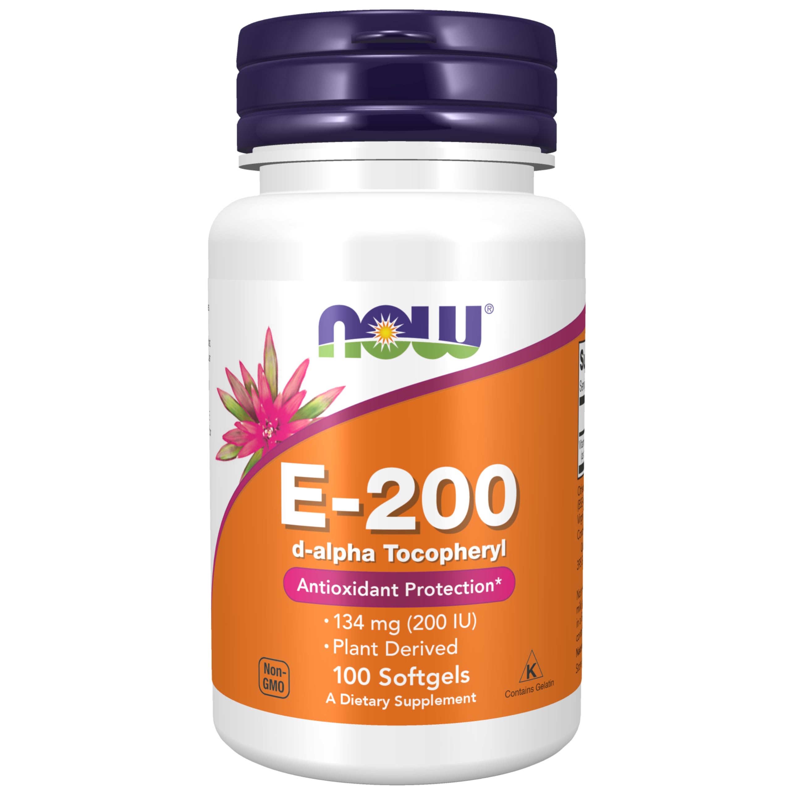 Foto 2 pulgar | Suplemento Now Foods Con Vitamina E 200 Ui De D-alfa Tocoferilo 100 Cápsulas Blandas - Venta Internacional
