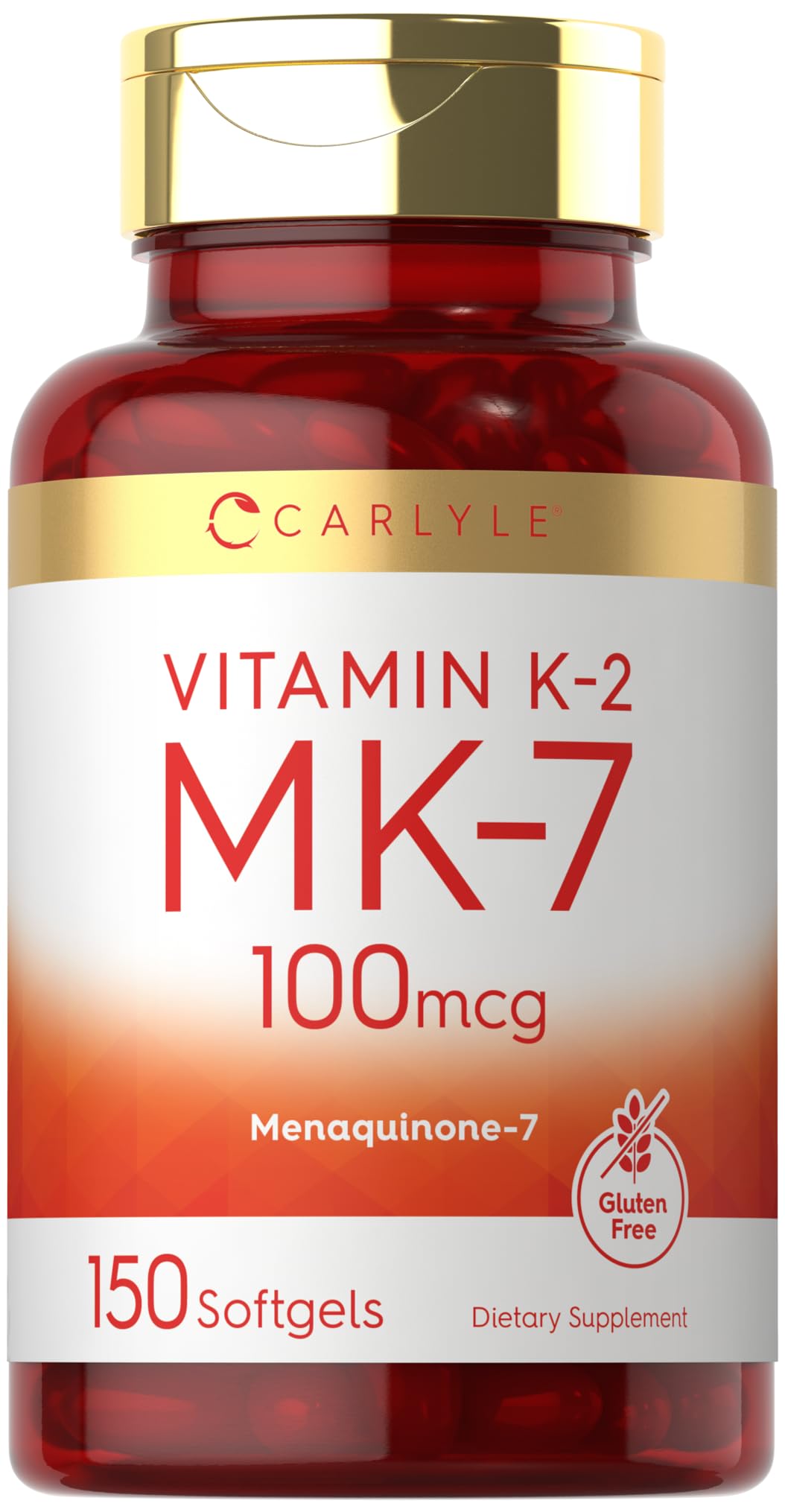 Foto 2 pulgar | Suplemento Carlyle De Vitamina K2 Mk7 100 Mcg 150 Cápsulas Blandas - Venta Internacional.