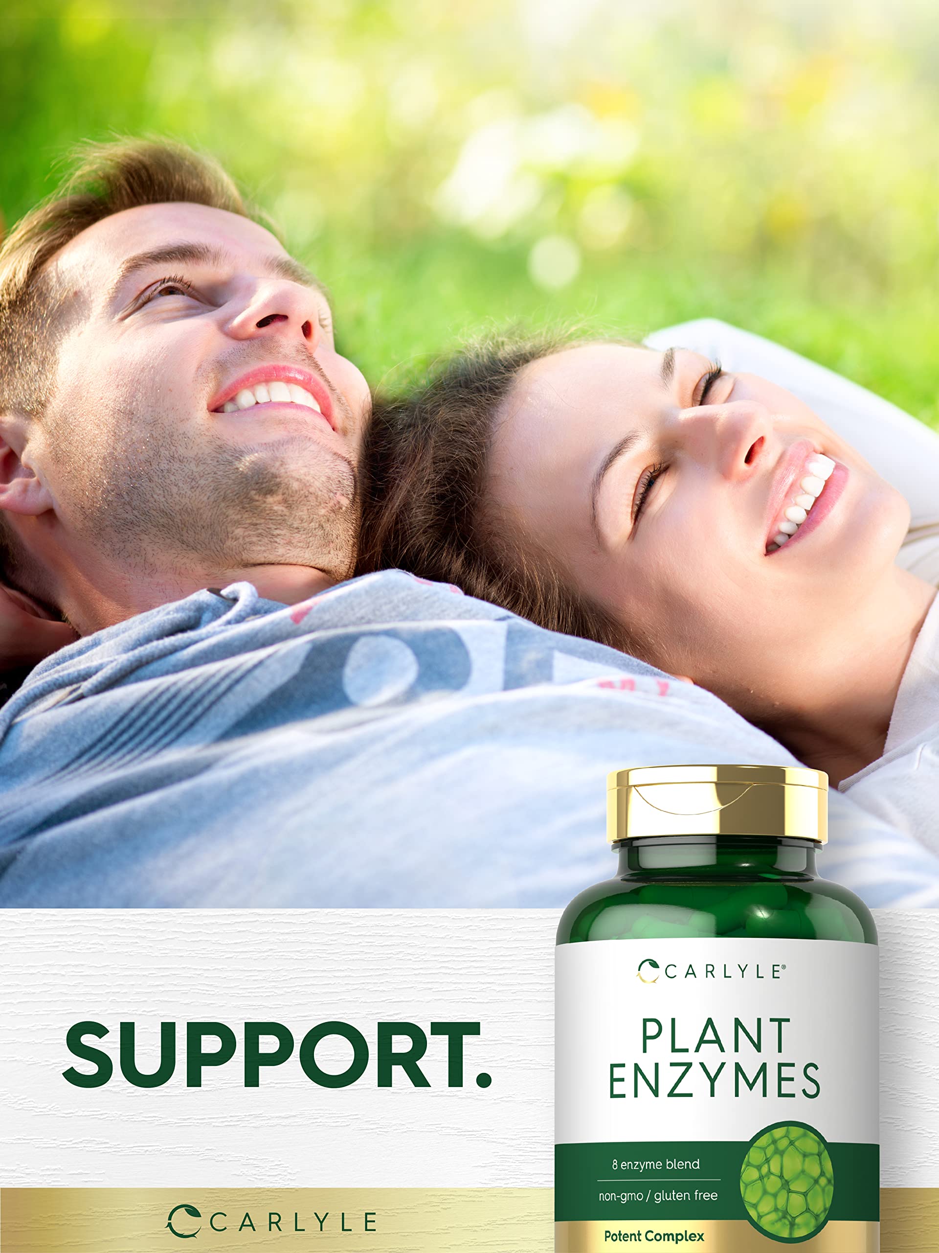 Foto 7 pulgar | Suplemento Carlyle Plant Enzymes 250 Cápsulas Con Proteasa - Venta Internacional.