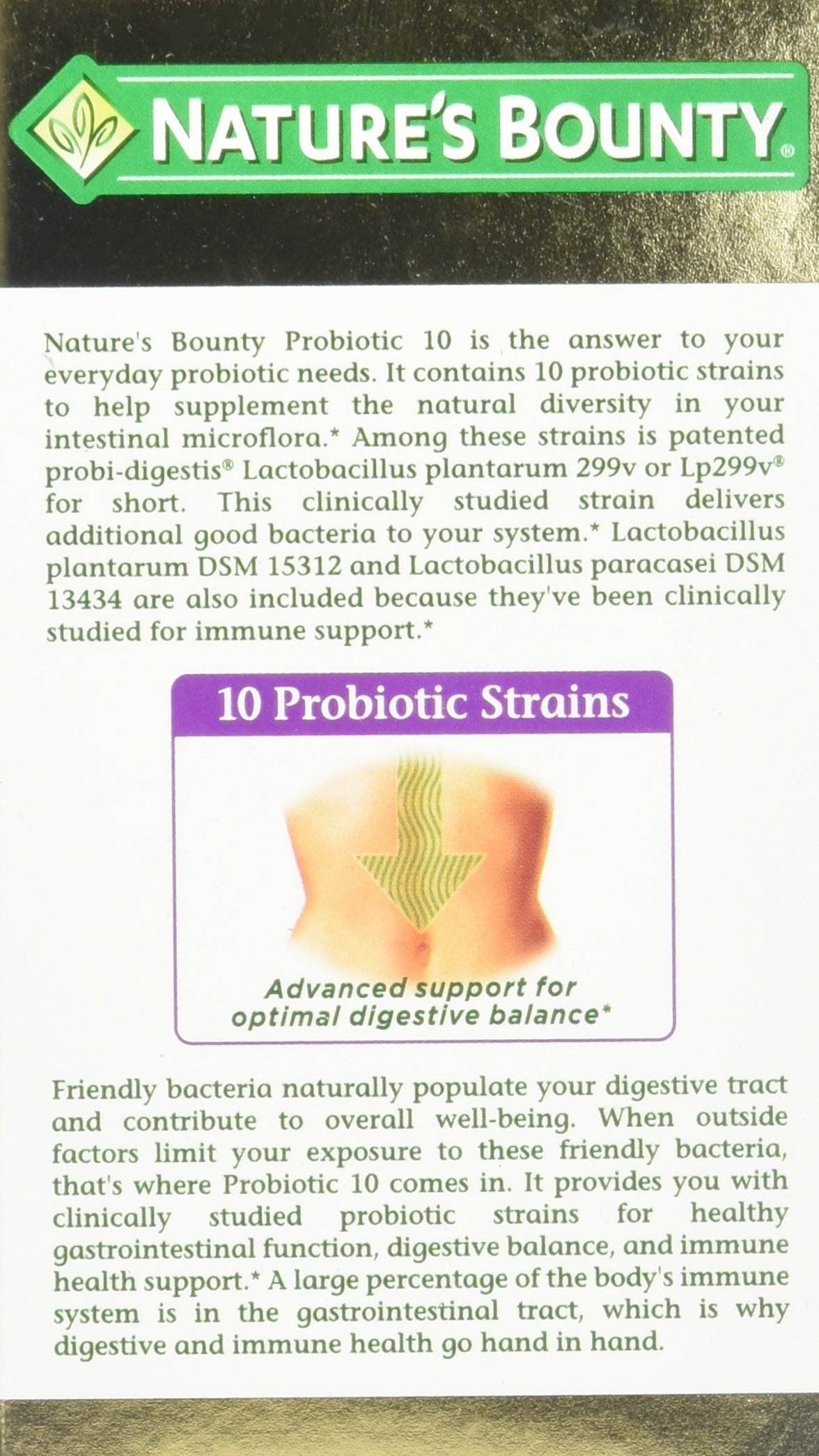 Foto 2 | Suplemento Probiótico Nature's Bounty Ultra Strength, 10 140 Cápsulas - Venta Internacional.