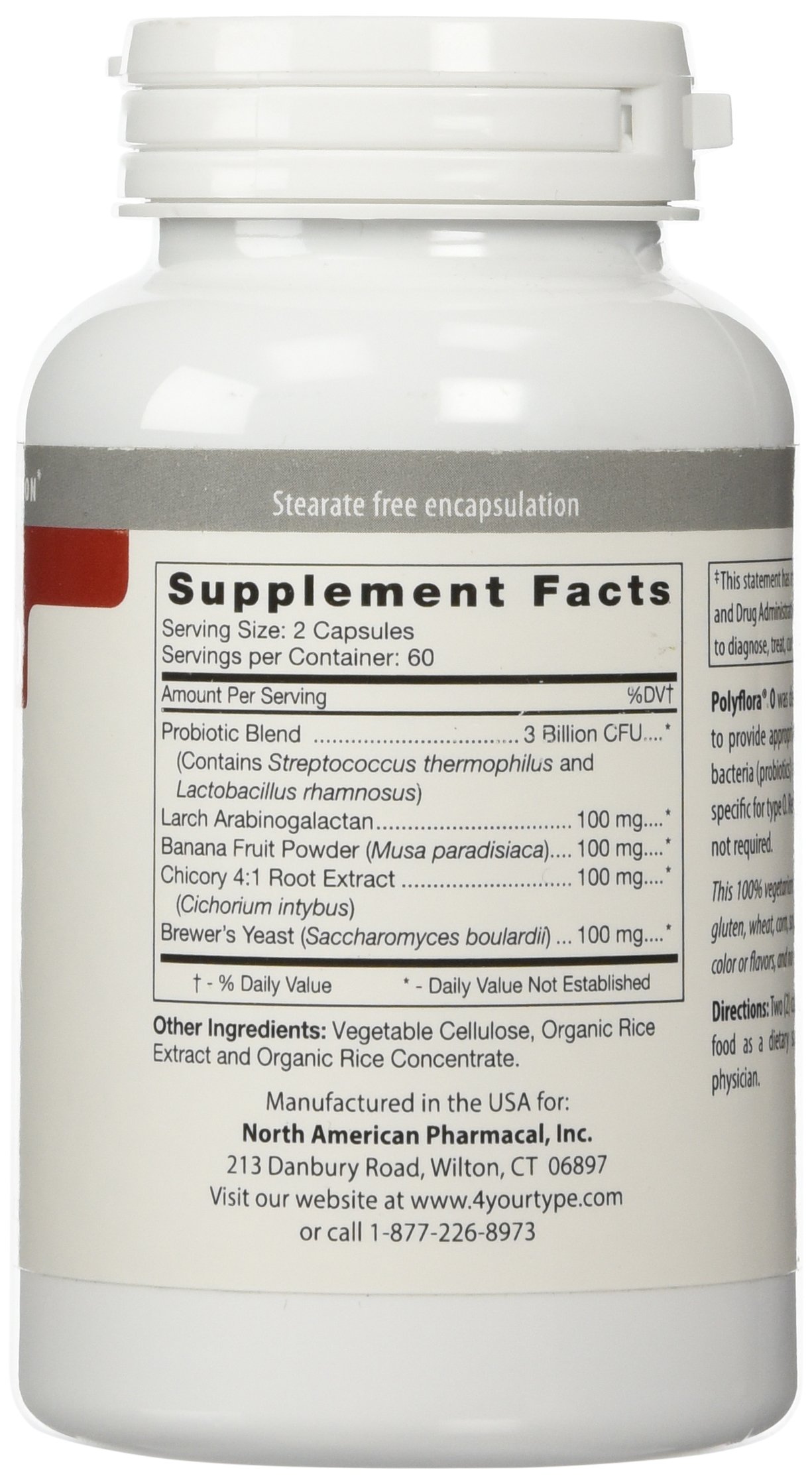 Foto 2 | Suplementos D'adamo Personalized Nutrition Polyflora O 120 C - Venta Internacional.