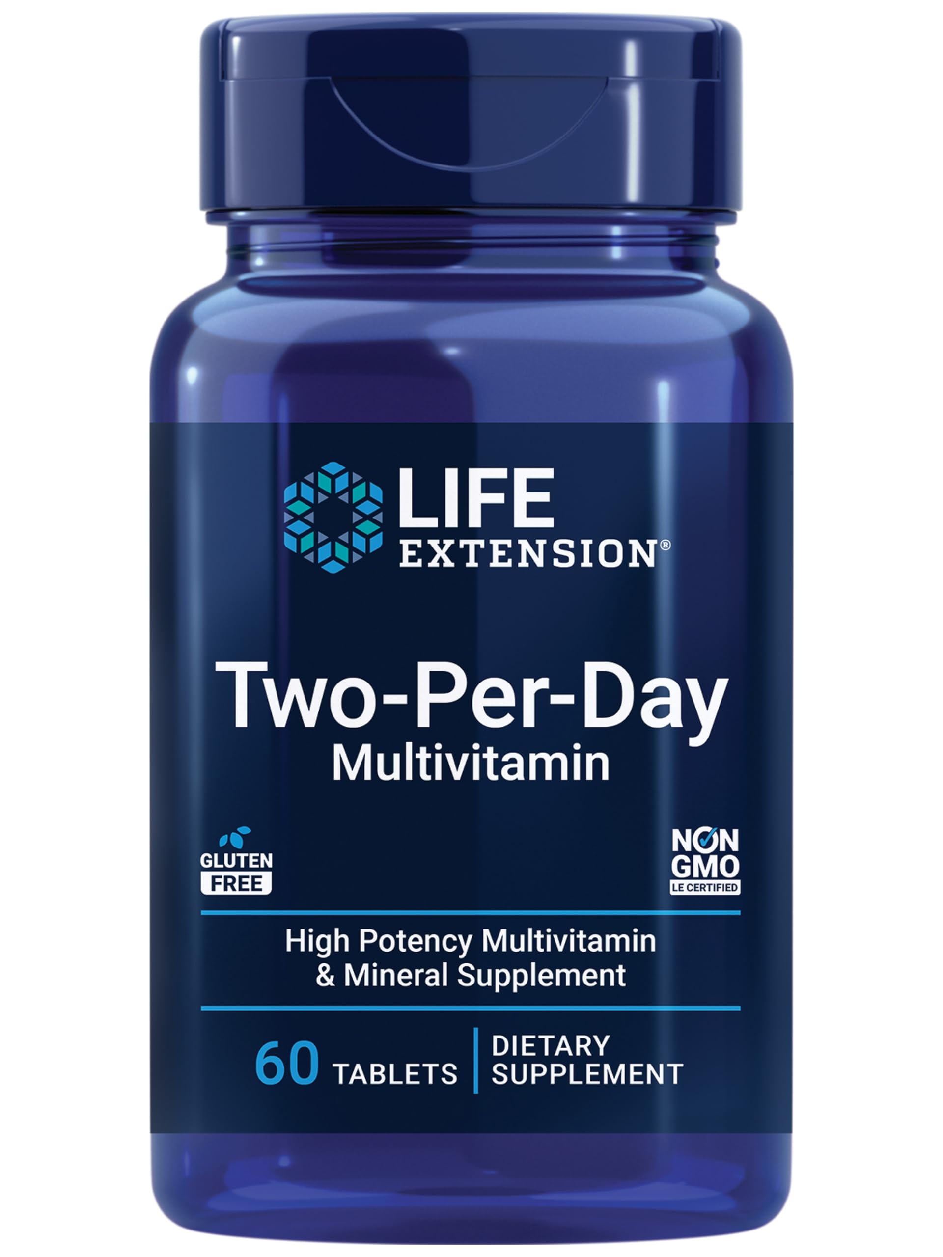 Foto 2 pulgar | Multivitamin Life Extension 2 Al Día, 60 Comprimidos - Venta Internacional.