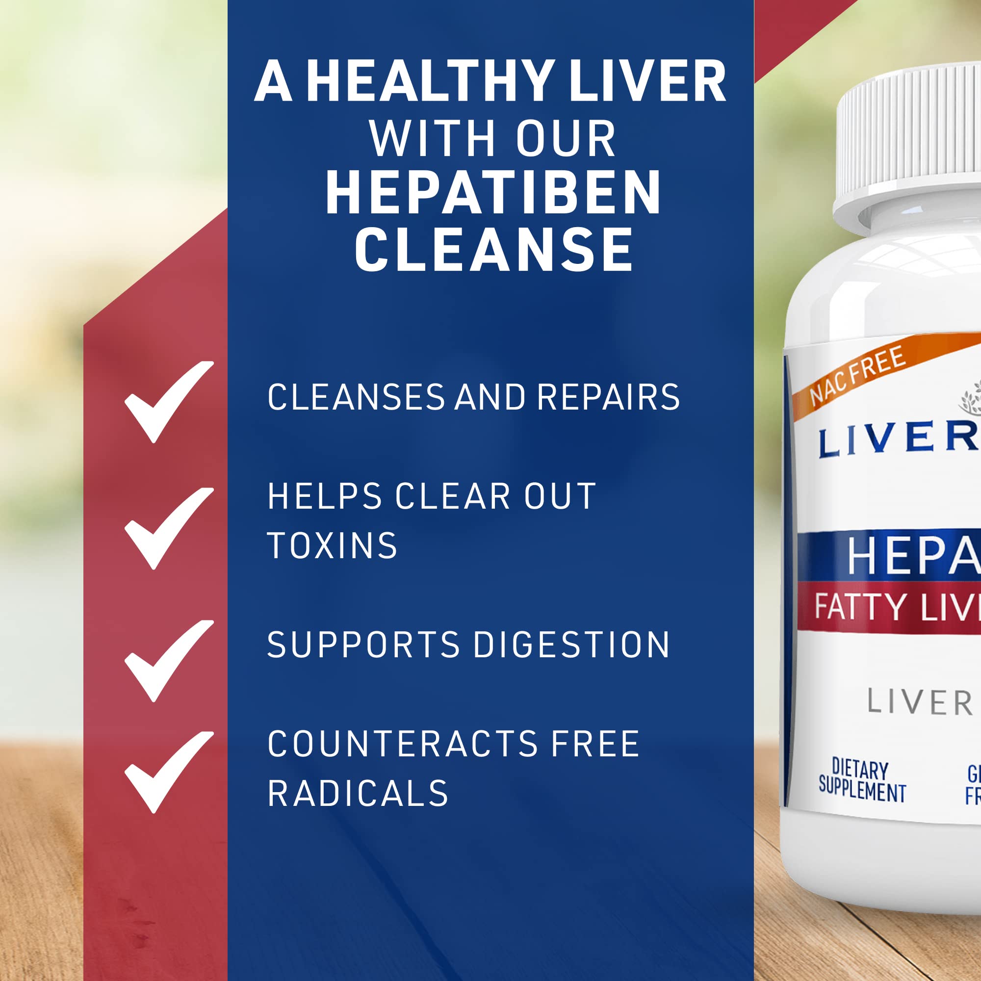 Foto 6 pulgar | Suplemento Liver Detox Cleanse Hepatiben Liver Medic - Venta Internacional.