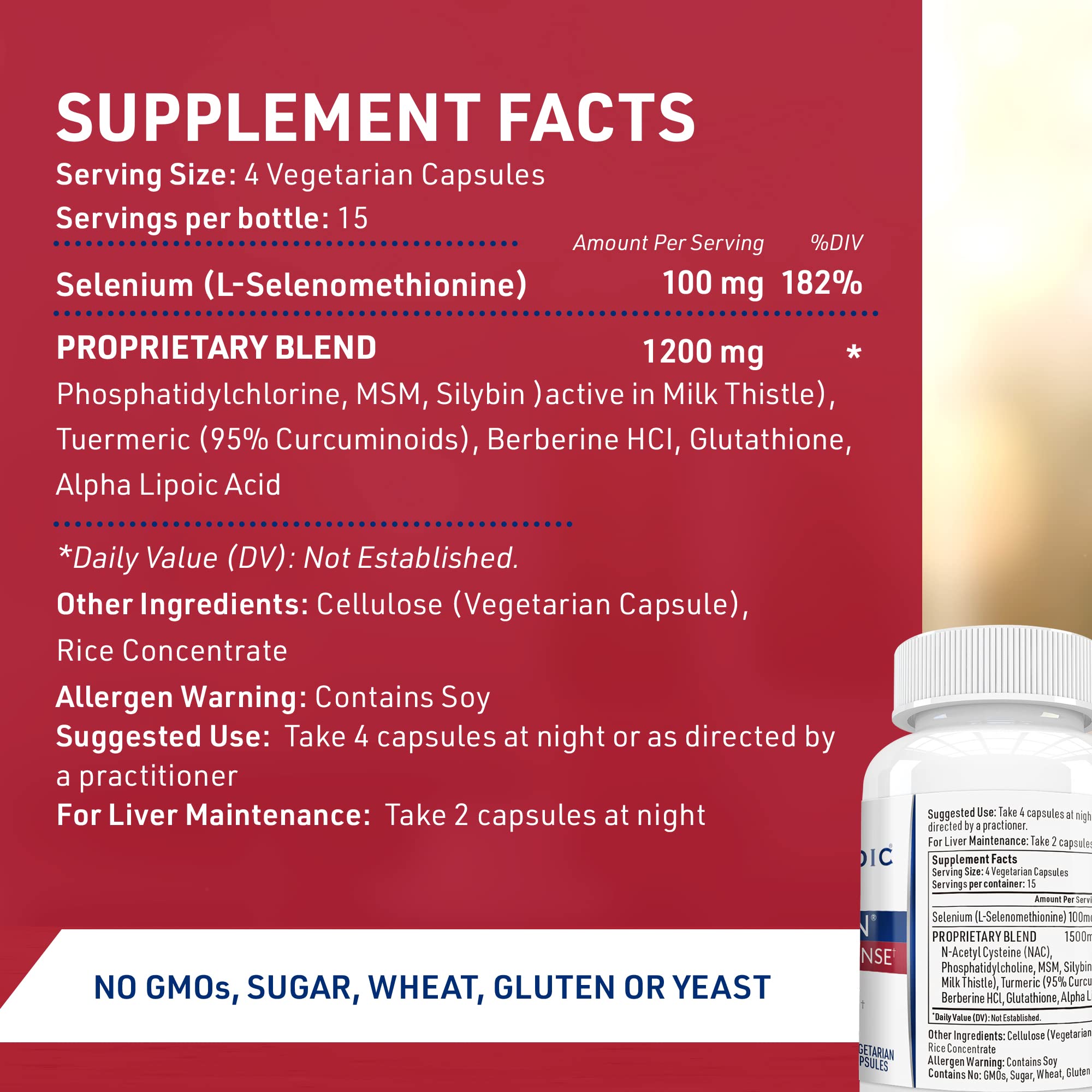 Foto 8 pulgar | Suplemento Liver Detox Cleanse Hepatiben Liver Medic - Venta Internacional.