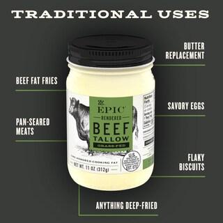 Foto 4 | Cooking Fat Epic Beef Beef Sebo, Alimentado Con Pasto, Keto Whole30, 325 Ml - Venta Internacional.