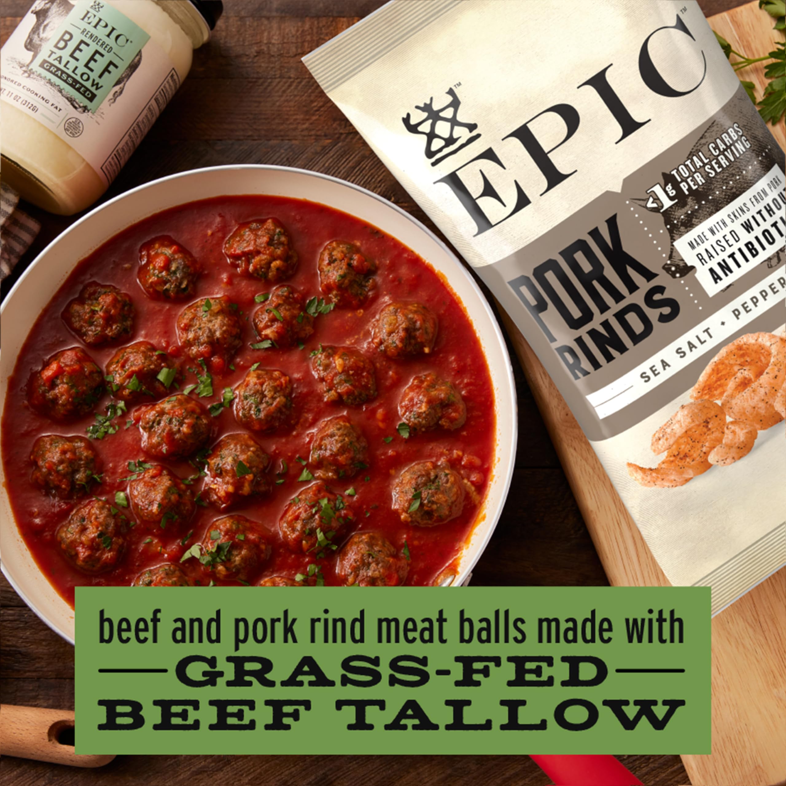 Foto 6 | Cooking Fat Epic Beef Beef Sebo, Alimentado Con Pasto, Keto Whole30, 325 Ml - Venta Internacional.