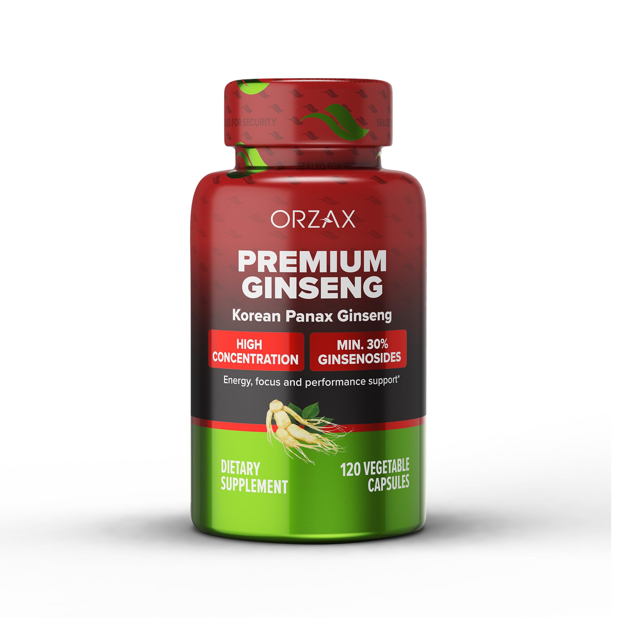 Foto 2 pulgar | Suplemento Orzax Ginseng 1000 Mg Con 30% De Ginsenósidos 120 Cápsulas - Venta Internacional.