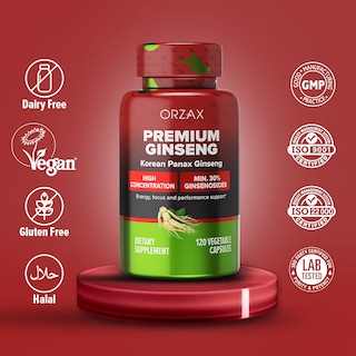 Foto 4 | Suplemento Orzax Ginseng 1000 Mg Con 30% De Ginsenósidos 120 Cápsulas - Venta Internacional.