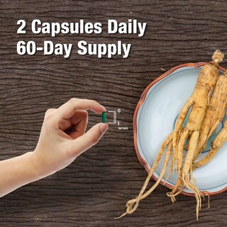 Foto 7 | Suplemento Orzax Ginseng 1000 Mg Con 30% De Ginsenósidos 120 Cápsulas - Venta Internacional.