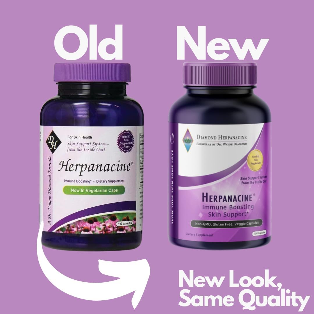 Foto 4 pulgar | Suplemento Herpanacine Diamond Natural Skin Care 200 Comprimidos - Venta Internacional.