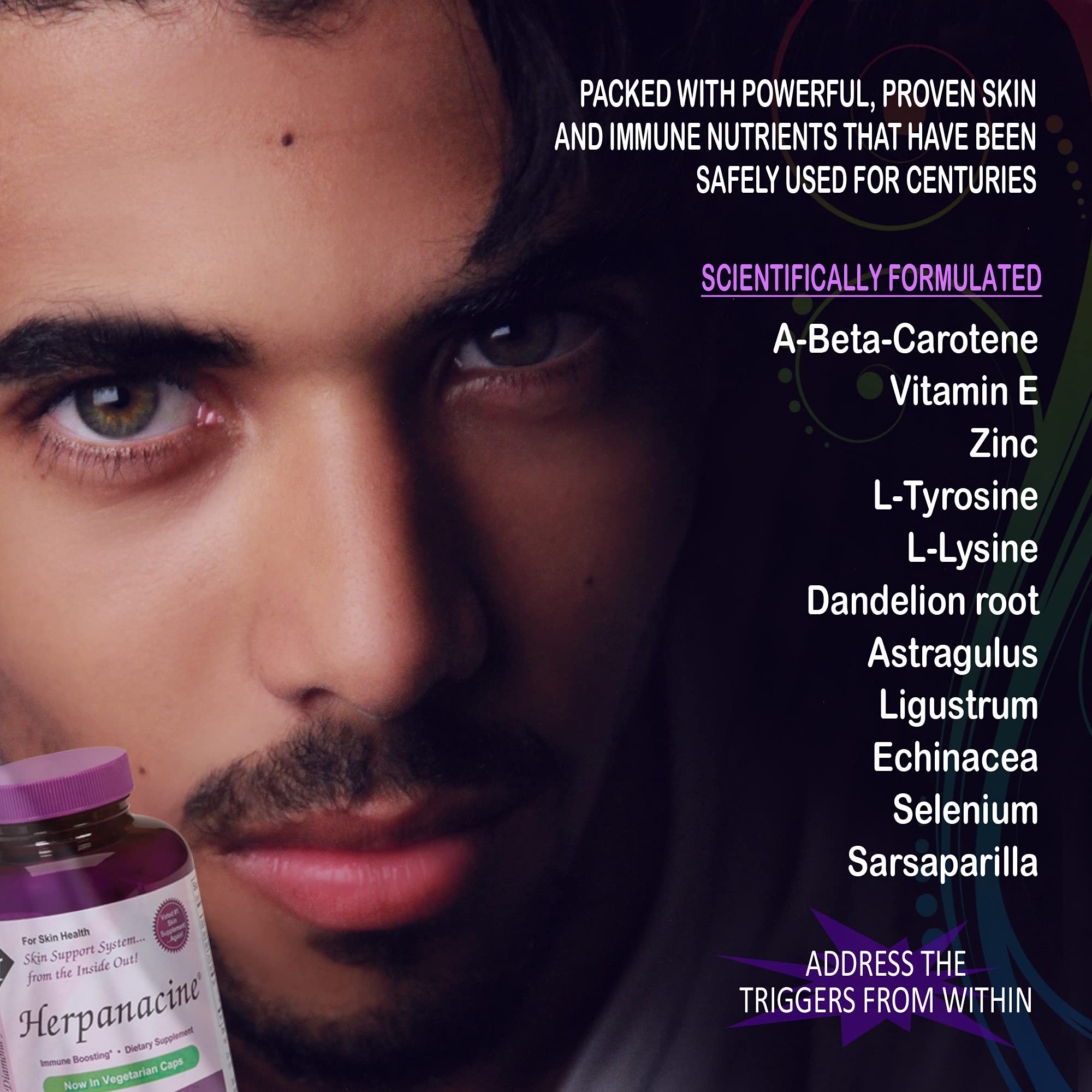 Foto 4 | Suplemento Herpanacine Diamond Natural Skin Care 200 Comprimidos - Venta Internacional.