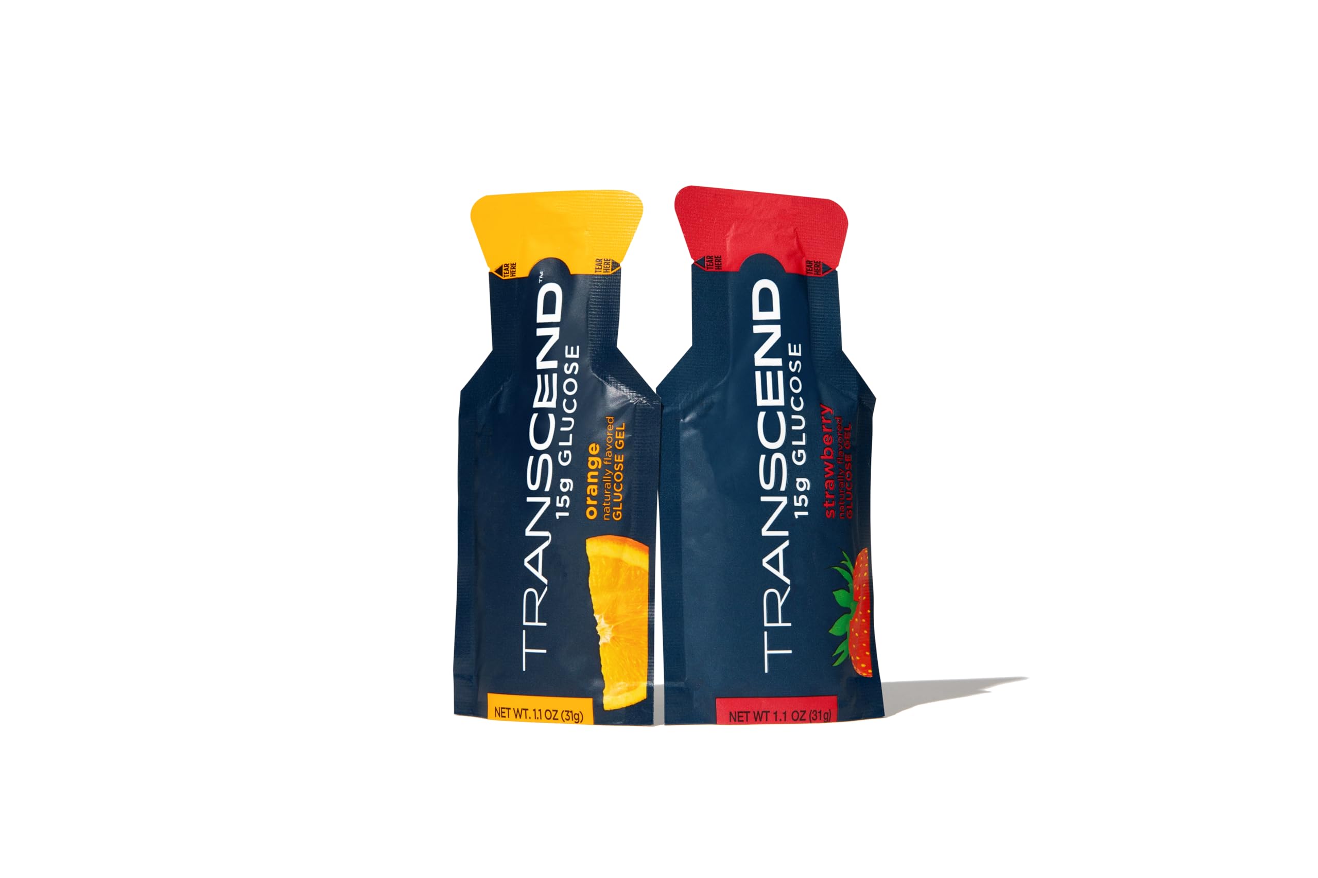 Foto 2 pulgar | Gel Energético Transcend Foods Fresa Y Naranja, 30 Ml X 10 - Venta Internacional.