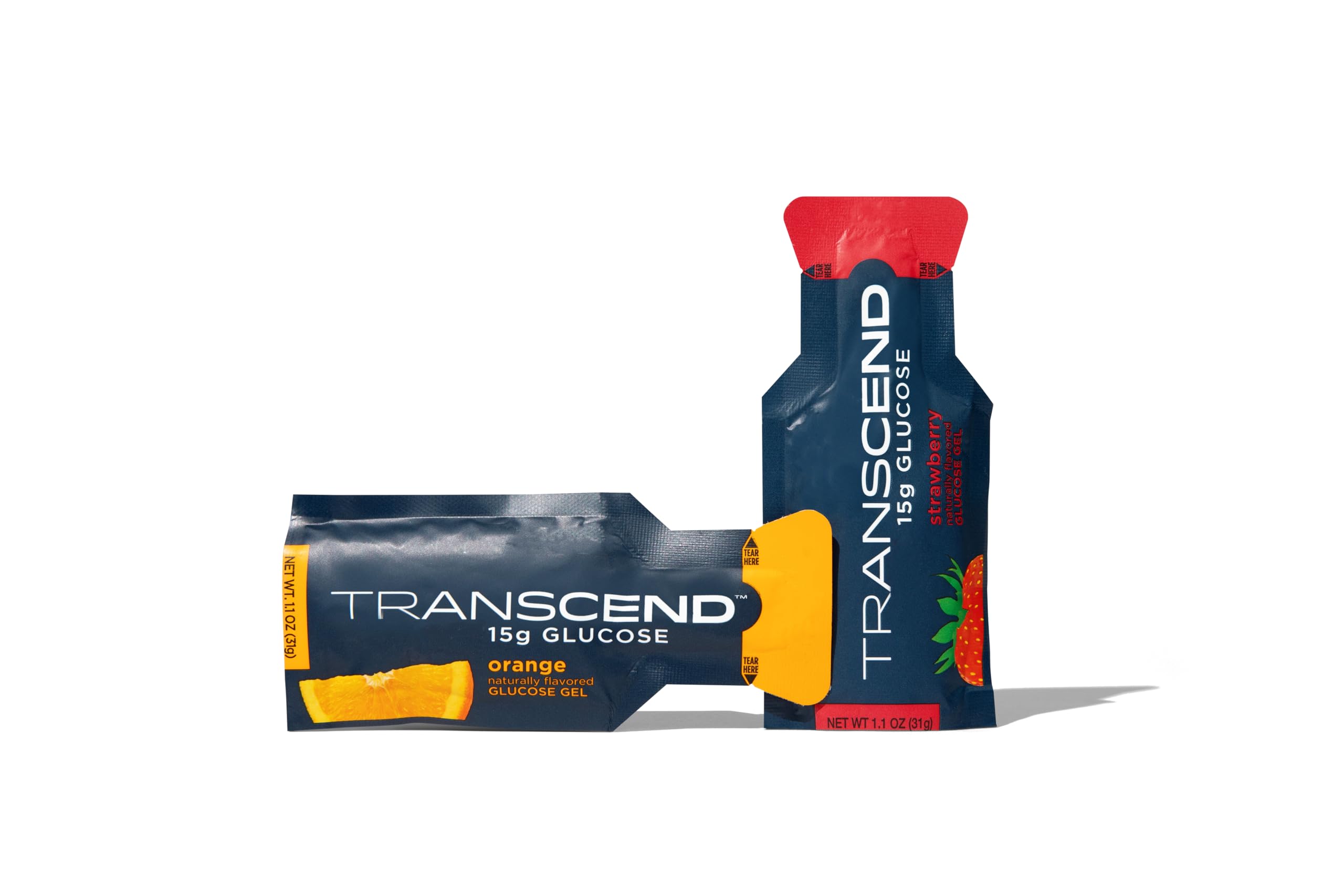Foto 6 pulgar | Gel Energético Transcend Foods Fresa Y Naranja, 30 Ml X 10 - Venta Internacional.