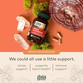 Foto 5 | Suplemento Gaia Herbs Reishi Mushroom 40 Cápsulas Veganas - Venta Internacional.
