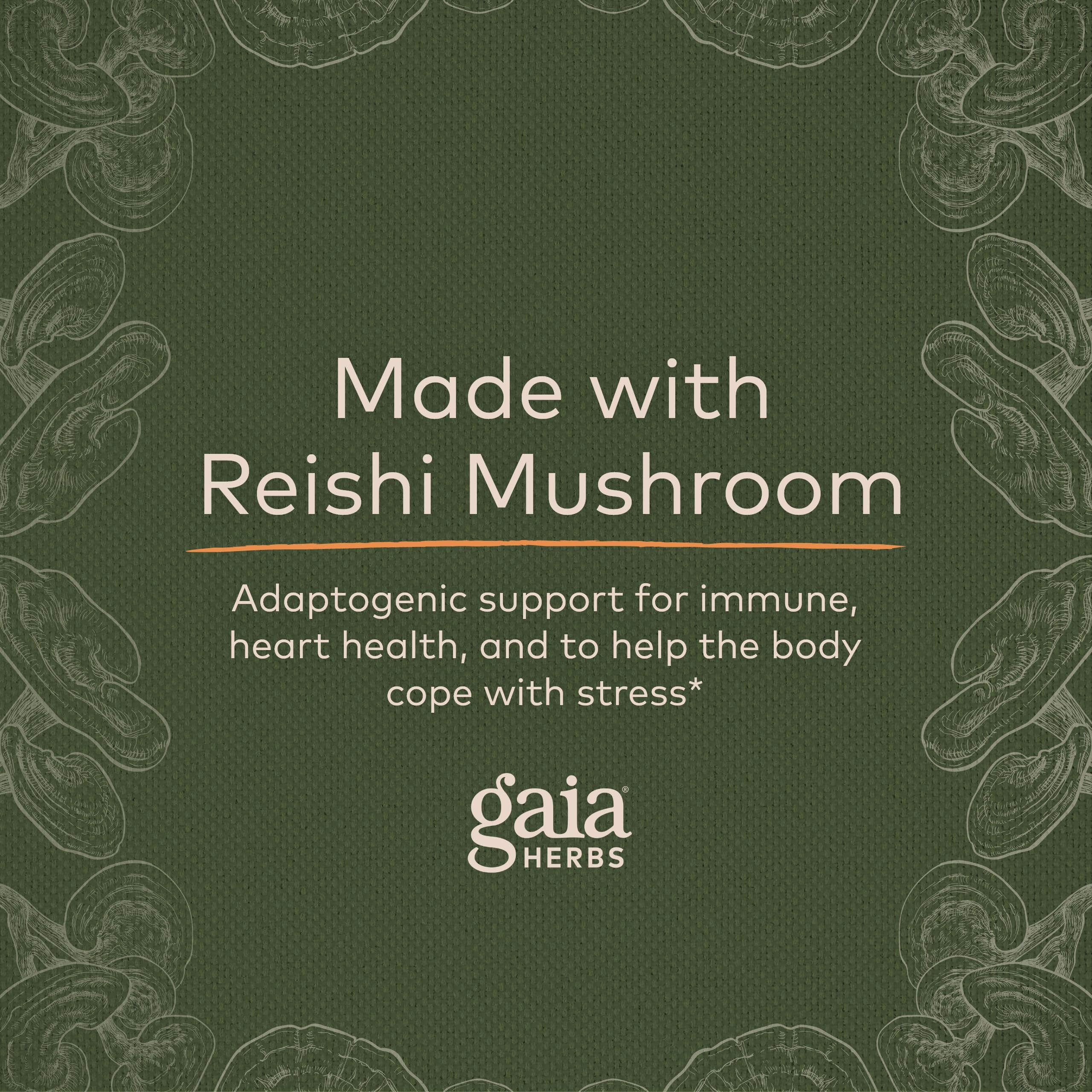 Foto 7 pulgar | Suplemento Gaia Herbs Reishi Mushroom 40 Cápsulas Veganas - Venta Internacional.