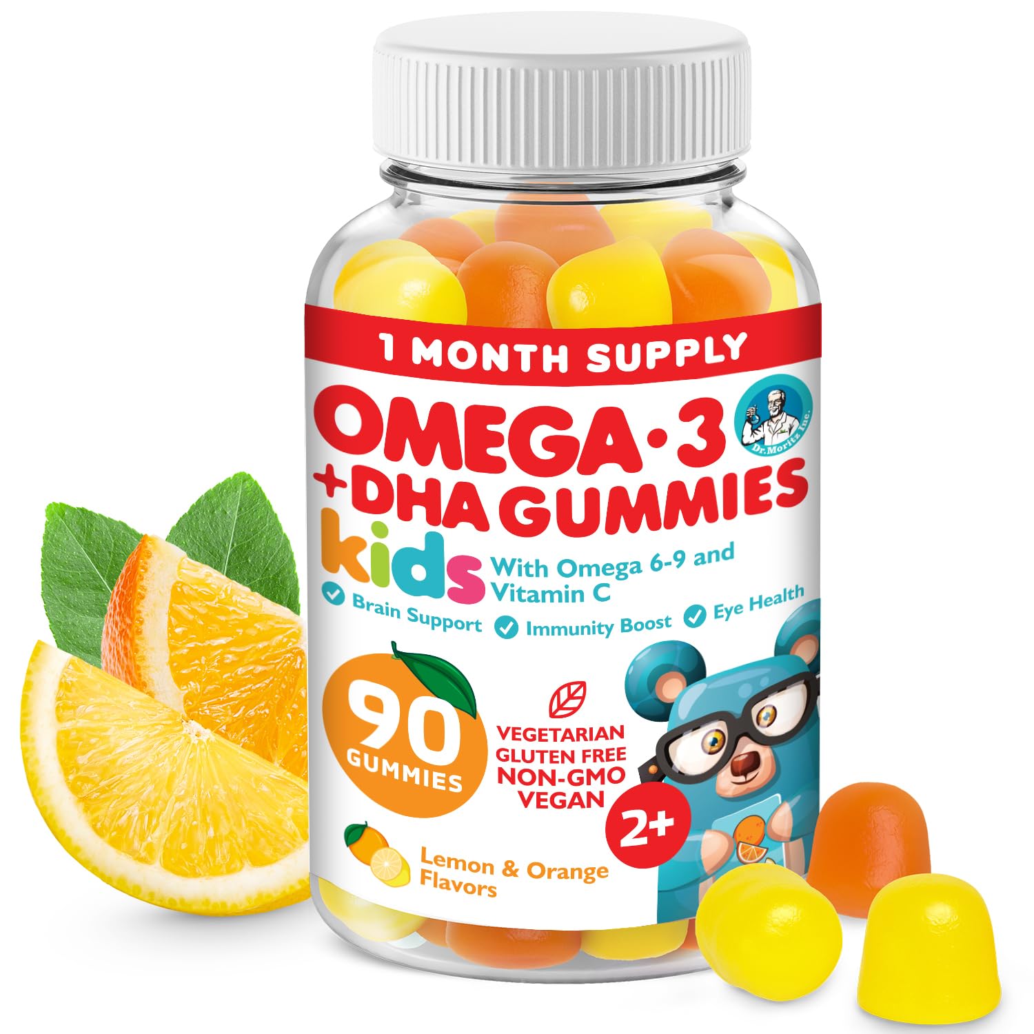 Foto 2 pulgar | Gomitas Con Omega 3 Dr. Moritz Veganas Para Niños Y Niños Pequeños (90 Unidades) - Venta Internacional.