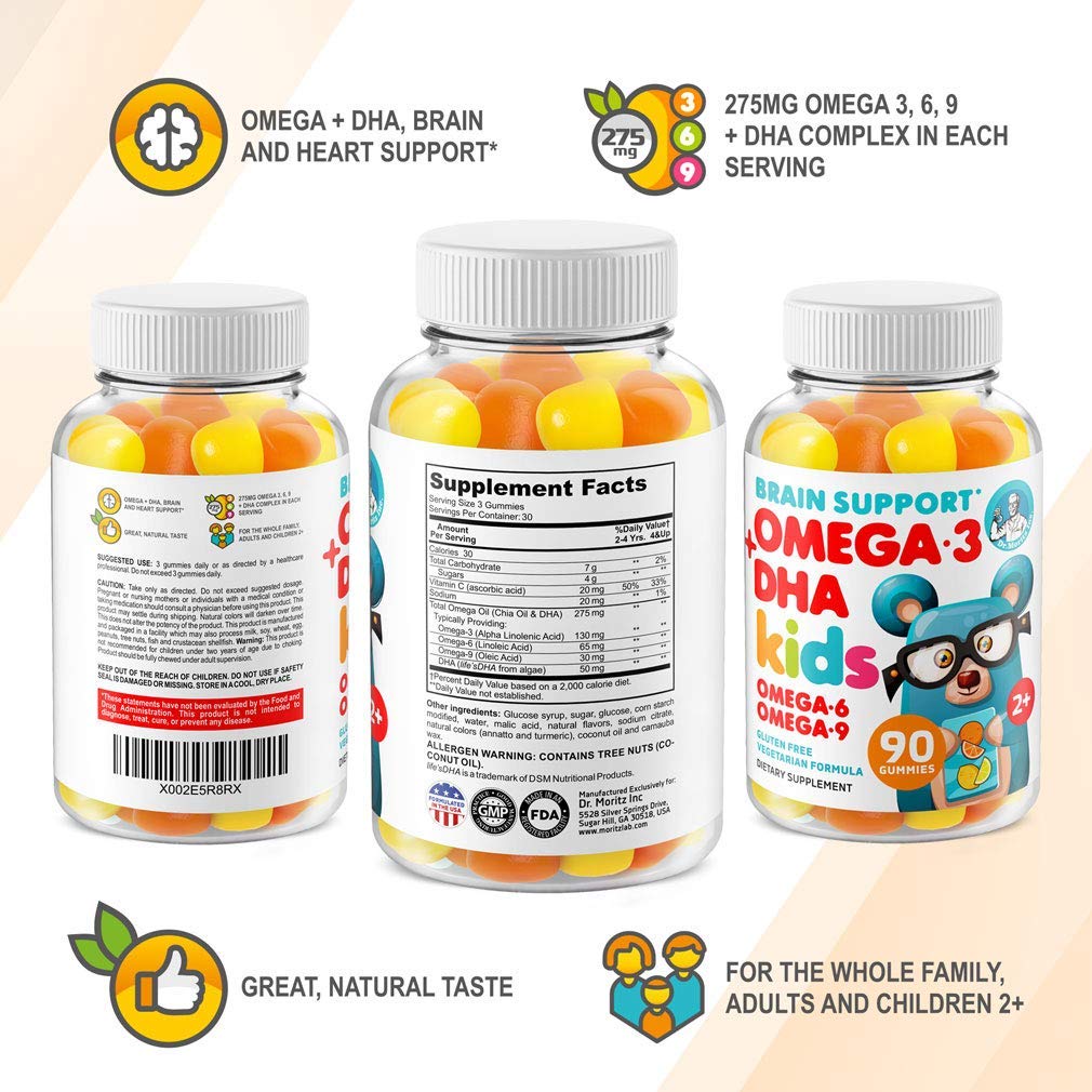 Foto 8 pulgar | Gomitas Con Omega 3 Dr. Moritz Veganas Para Niños Y Niños Pequeños (90 Unidades) - Venta Internacional.