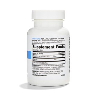 Foto 2 | Suplemento 365 De Whole Foods Market Melatonina 5 Mg 60 Comprimidos - Venta Internacional.