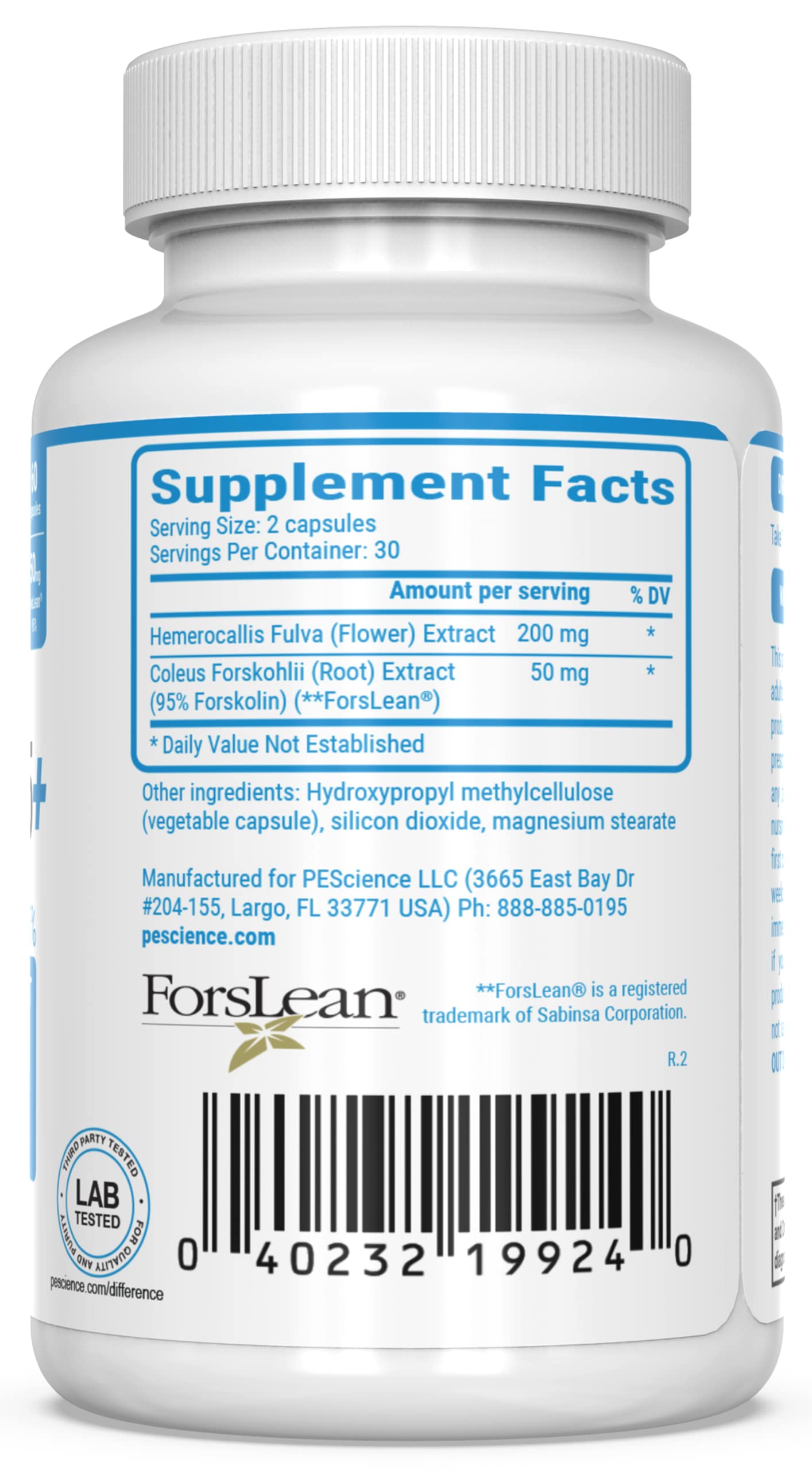 Foto 6 pulgar | Suplemento Pescience, Cápsulas De Forskolina, 95% Extracto Puro, 60 Unidades - Venta Internacional.