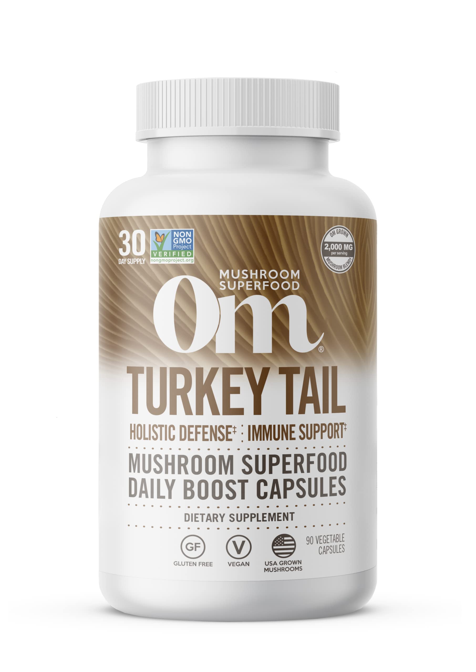 Suplemento Om, Superalimento Con Hongos, Cola De Pavo, 90 Cápsulas - Venta Internacional.