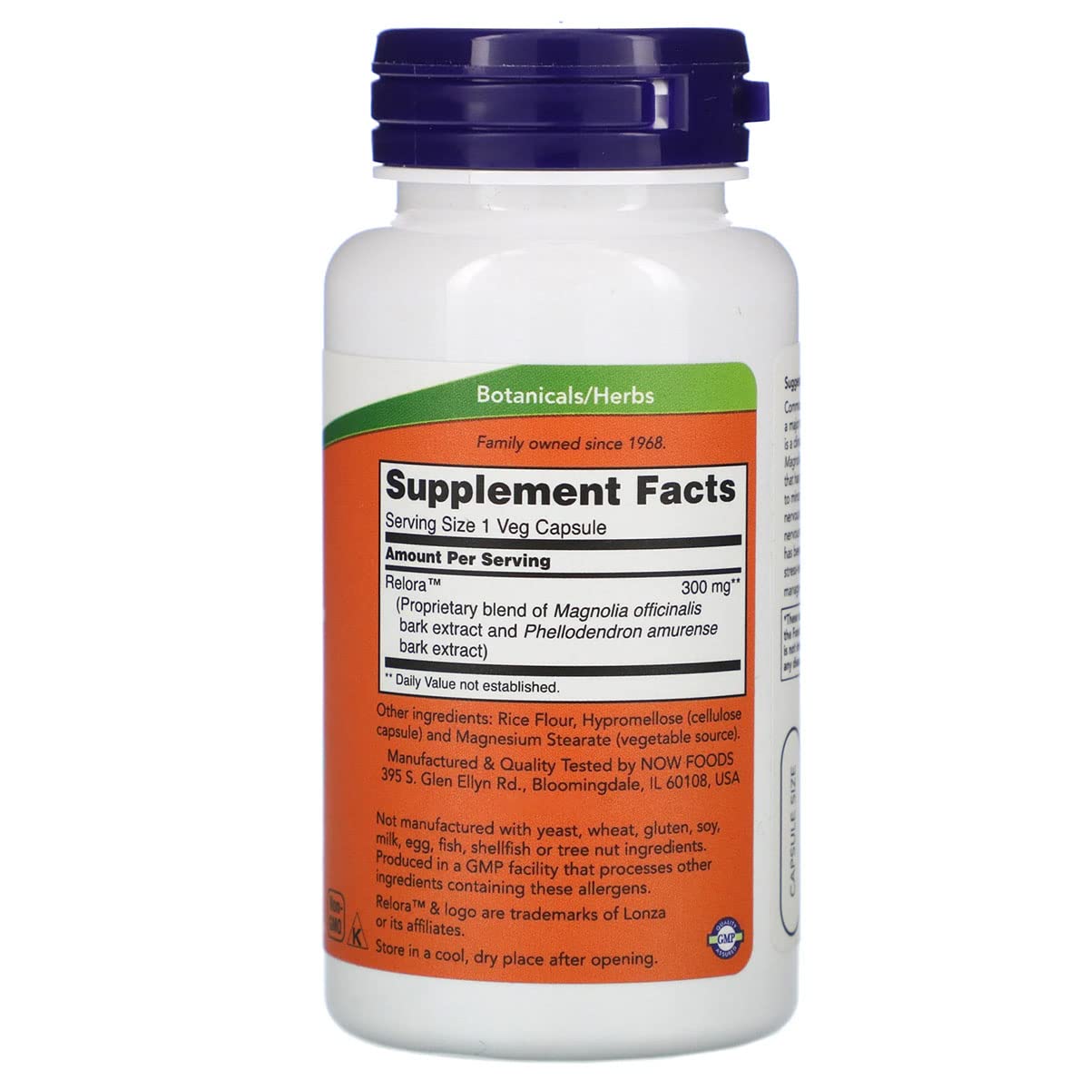 Foto 3 pulgar | Supplement Now Foods Relora 300 Mg 60 Cápsulas Vegetarianas - Venta Internacional.