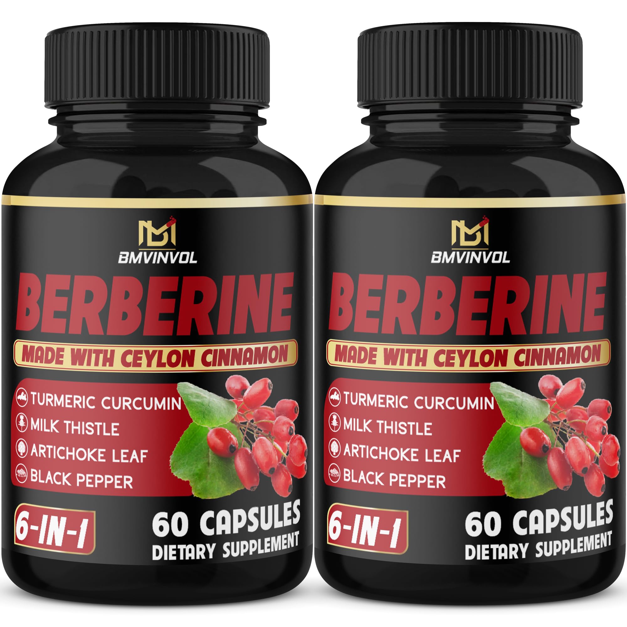 Foto 1 | Suplemento Bmvinvol Berberine Con Canela De Ceilán 120 Cápsulas - Venta Internacional.