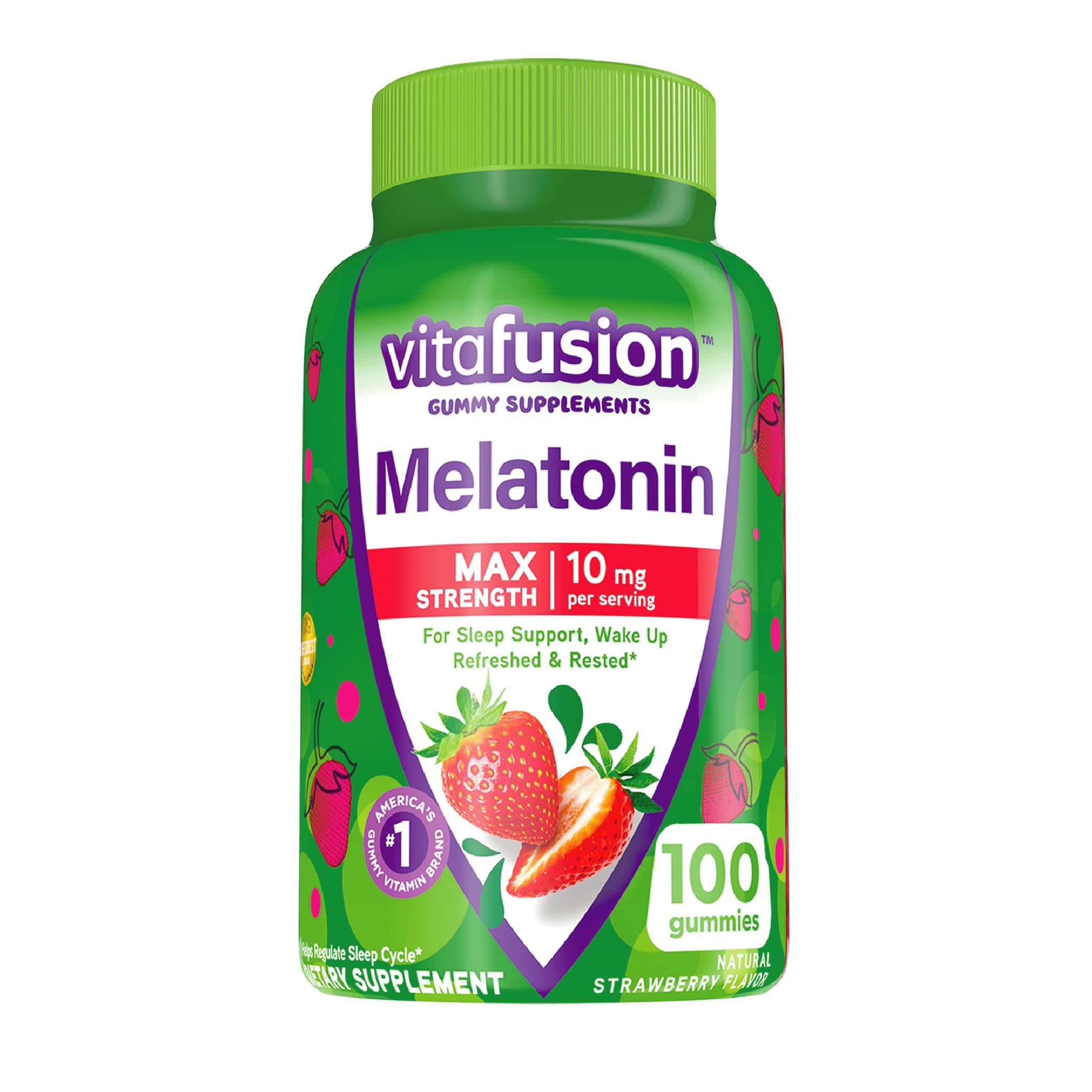 Foto 2 pulgar | Suplementos Vitafusion Max Strength Melatonin 10 Mg 100 Unidades - Venta Internacional.