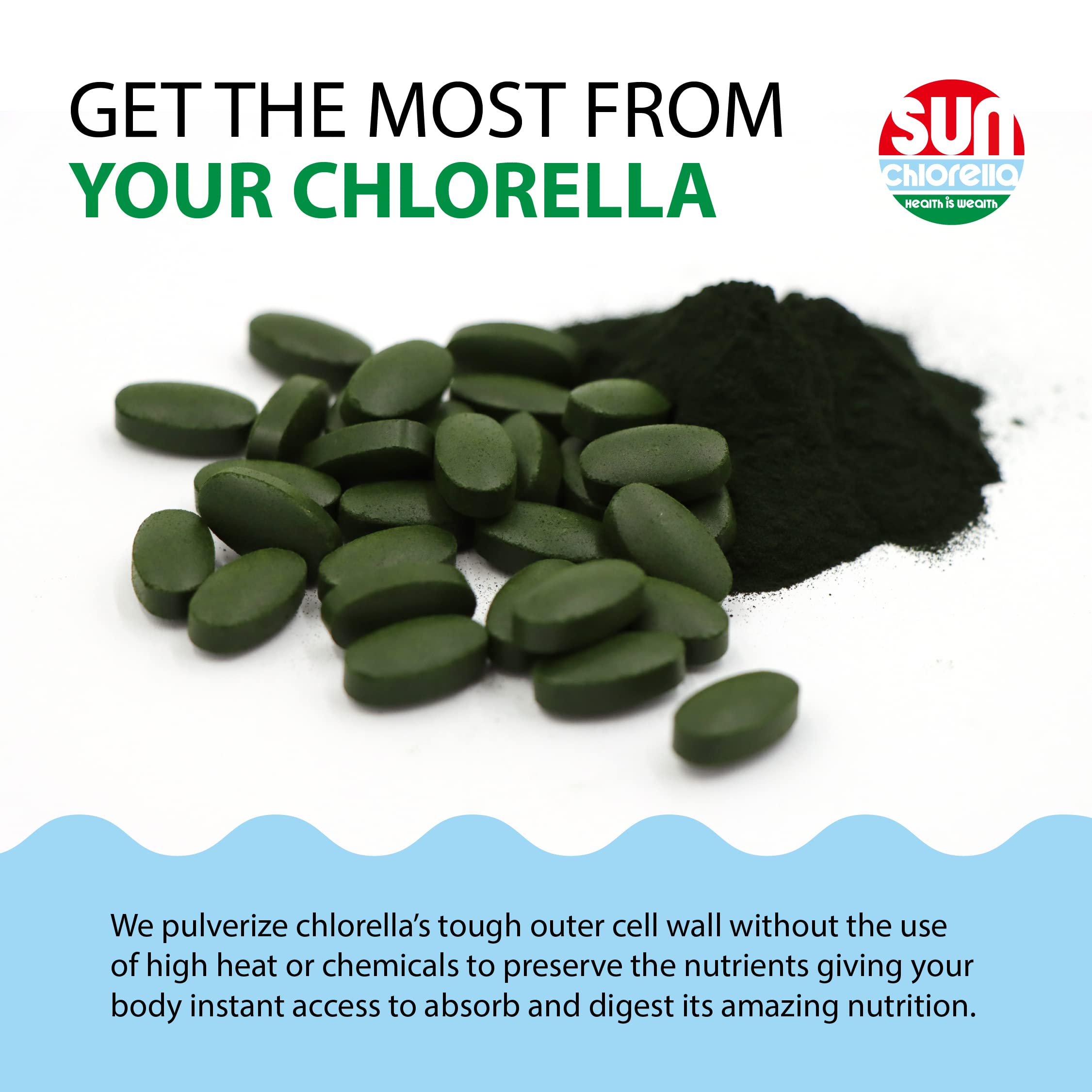 Foto 6 pulgar | Suplemento Sun Chlorella Whole Body Wellness, 500 Mg, 120 Tabletas - Venta Internacional.